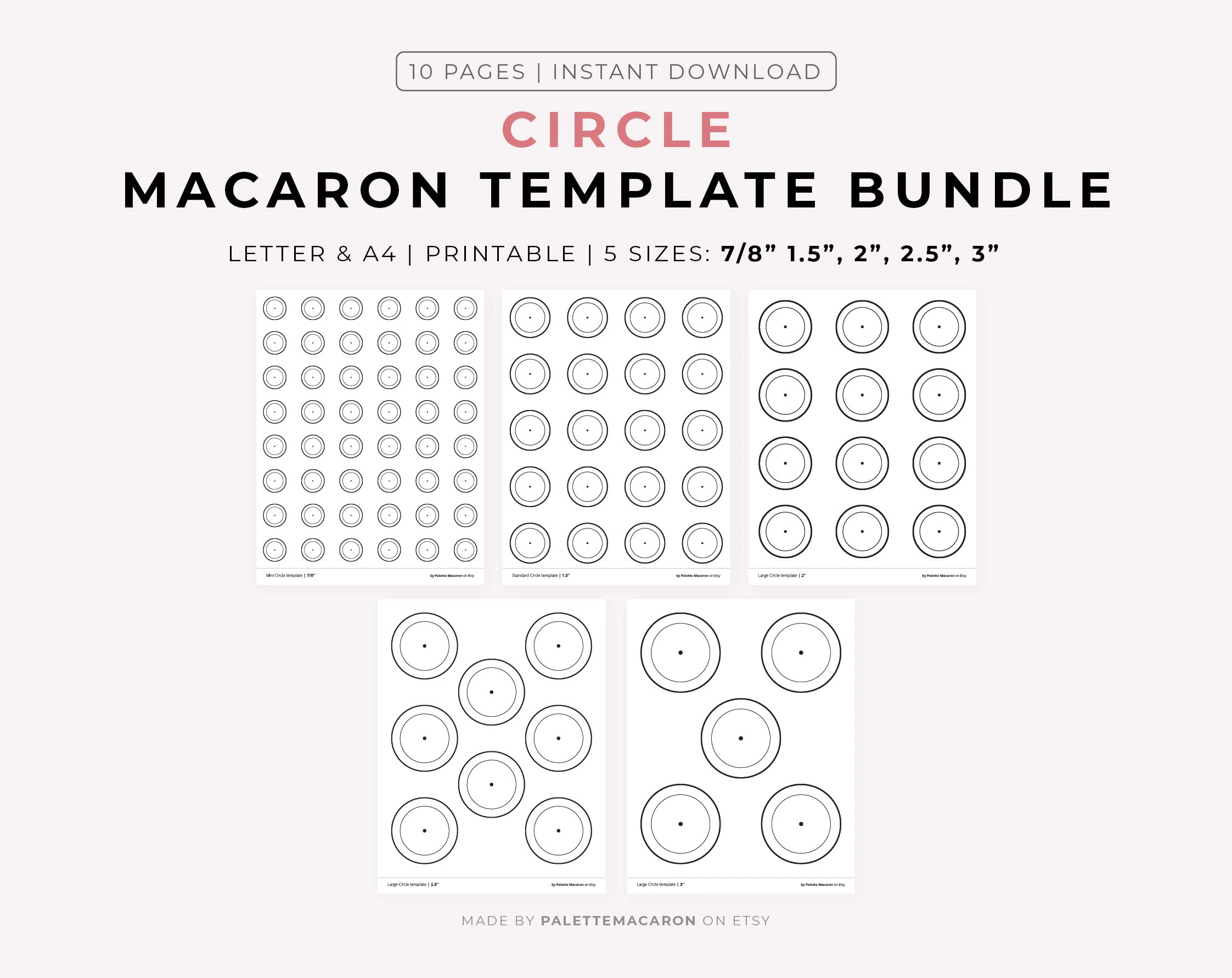 macaron template printable free macaron template printable free