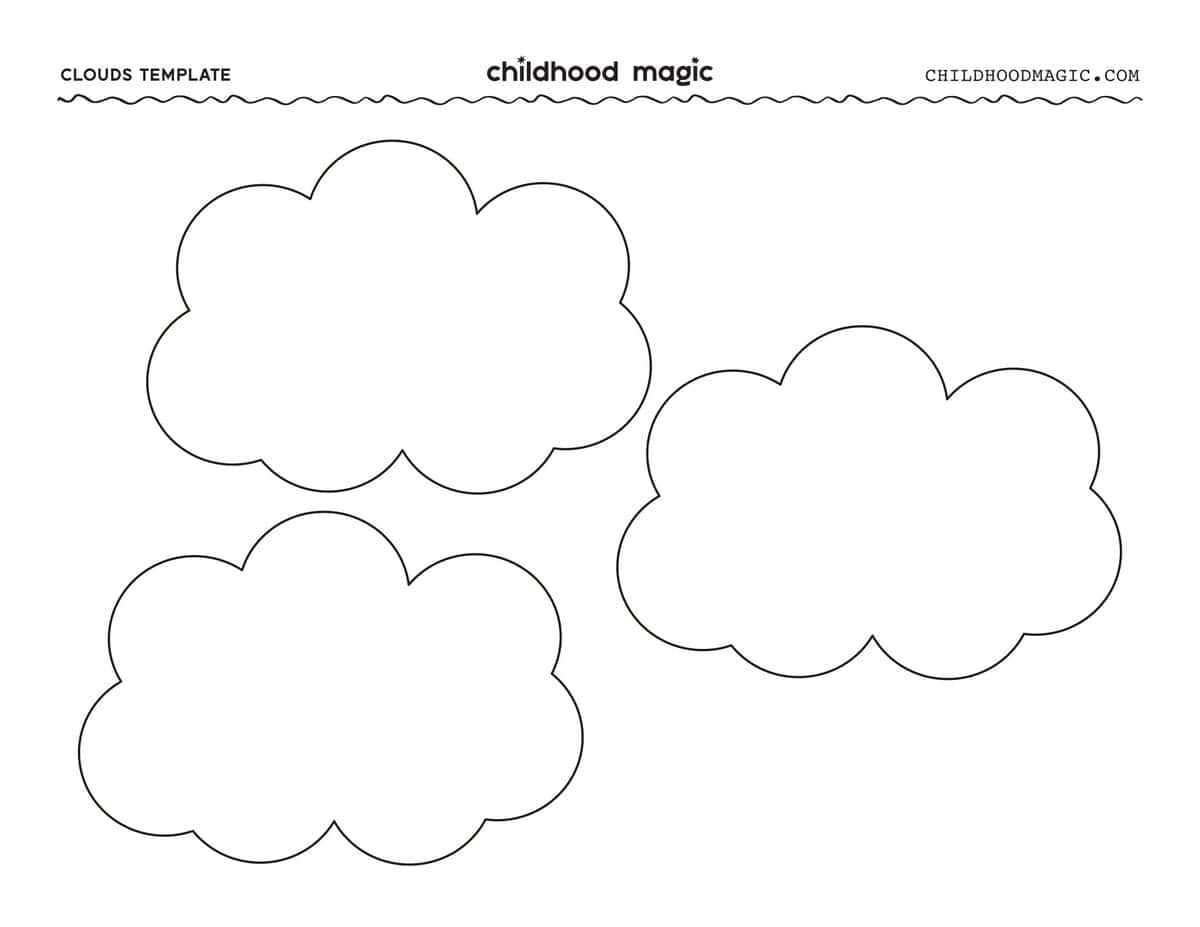 Printable Clouds Free Templates