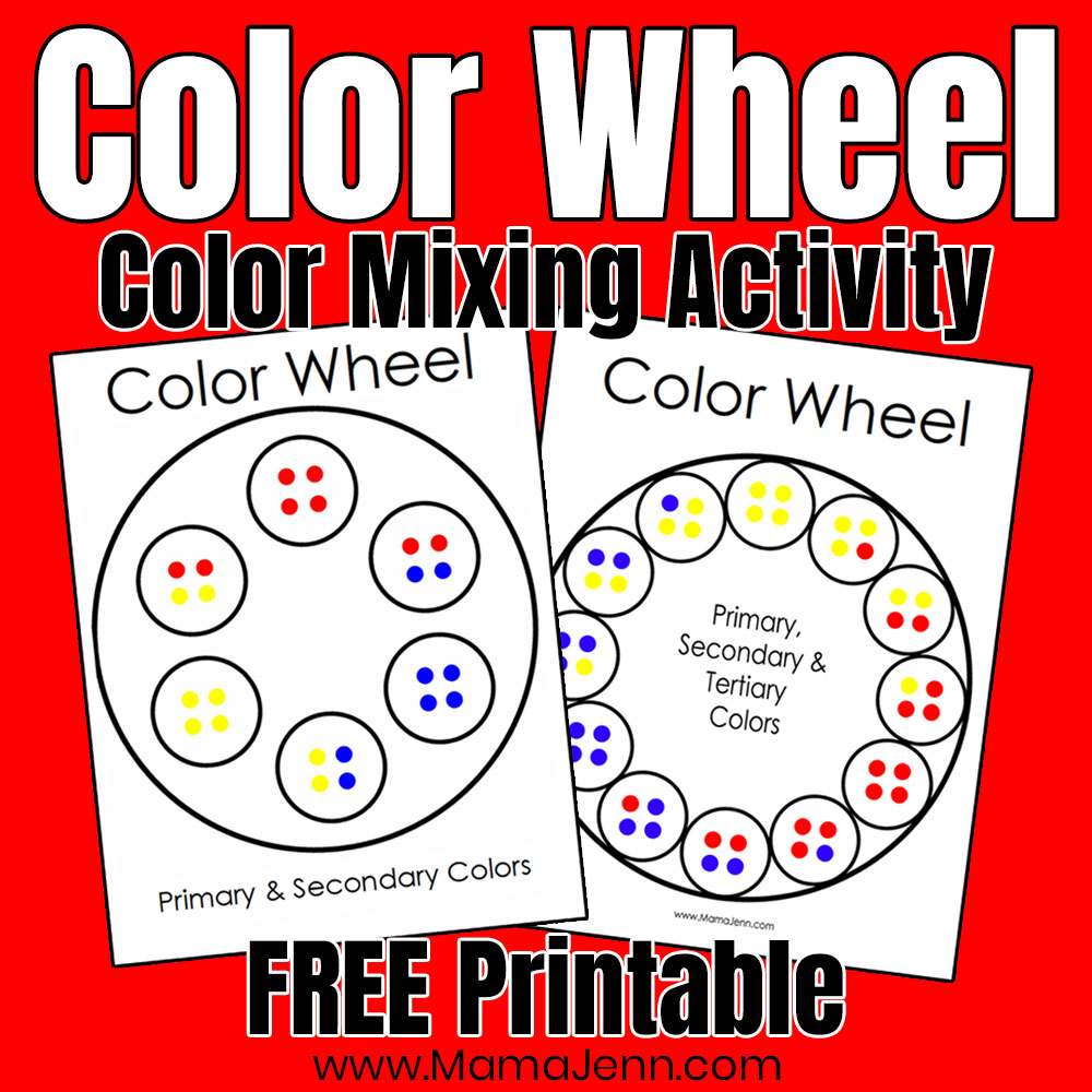 printable color wheel template