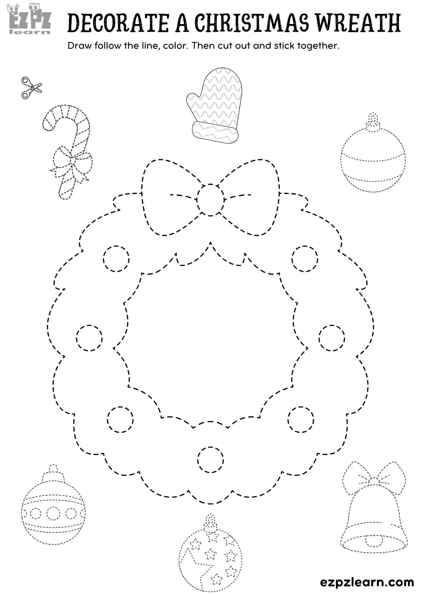 free printable wreath template free printable wreath template