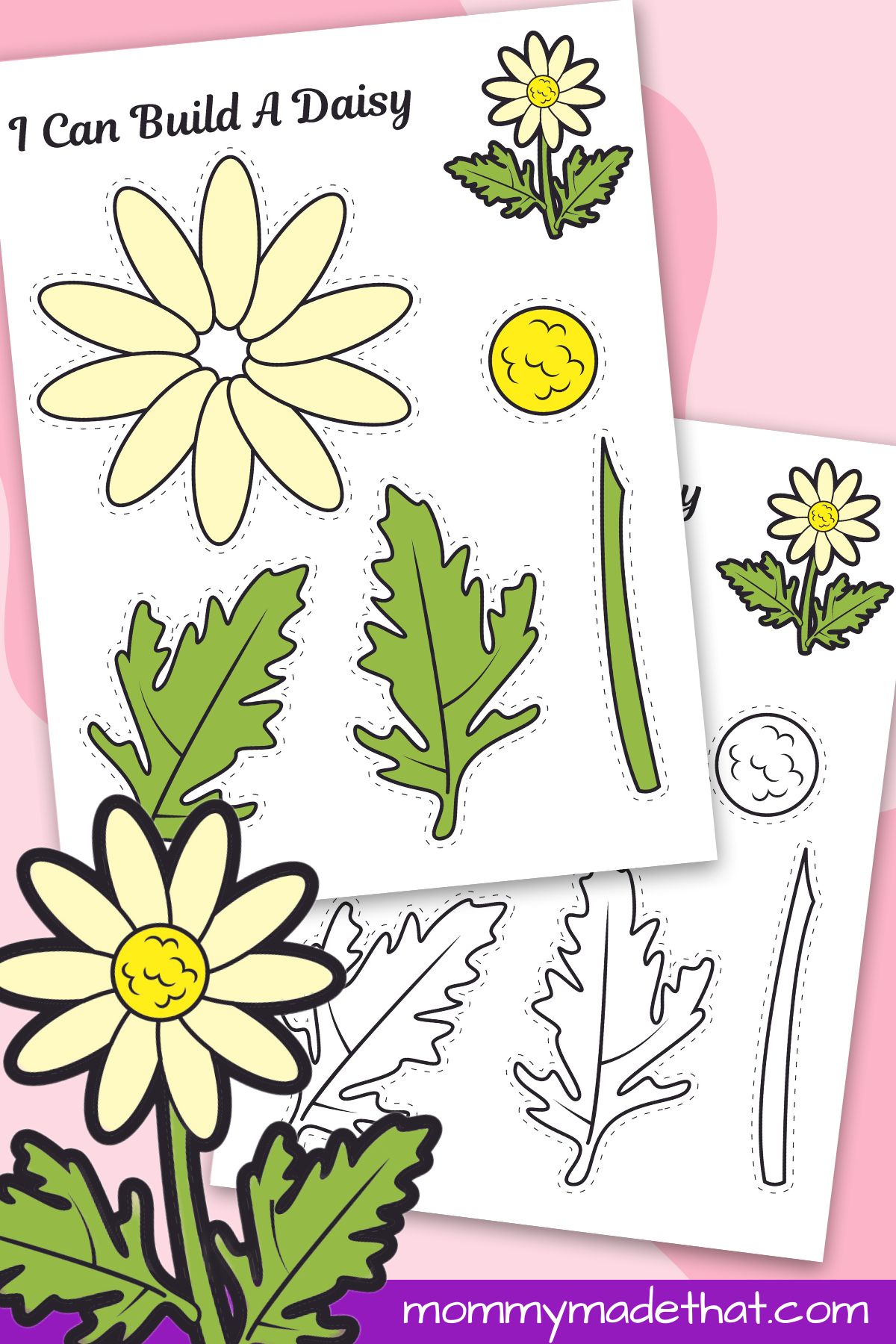 free printable daisy flower template