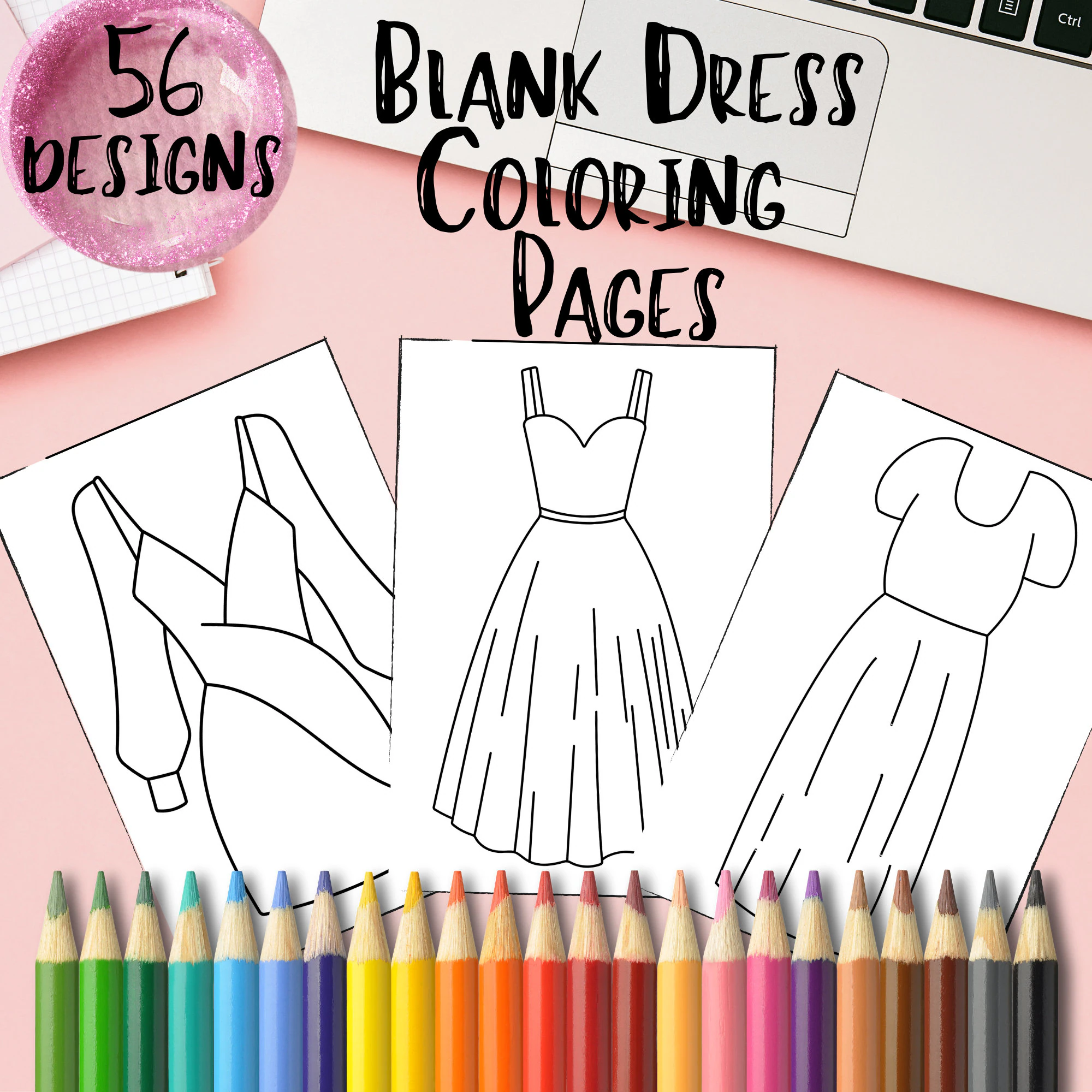 Printable Dress Templates Fashion Design