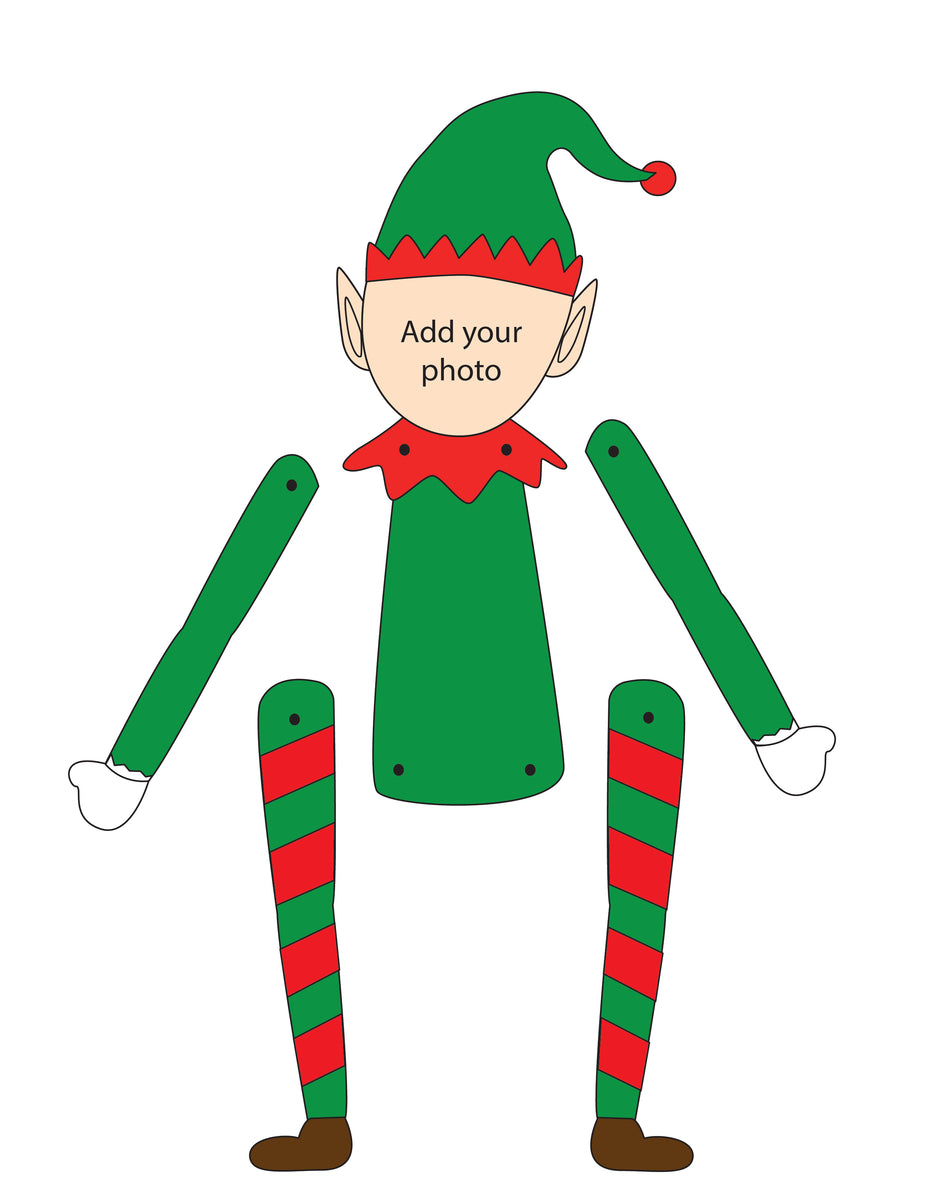 Printable Elf Yourself Template Light