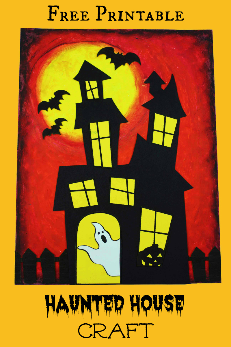 Printable Haunted House Craft