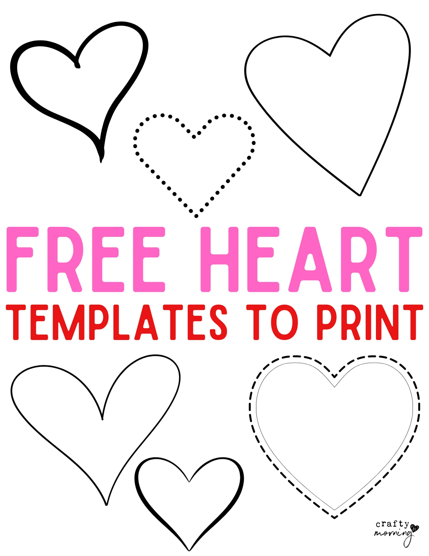 Printable Heart Templates