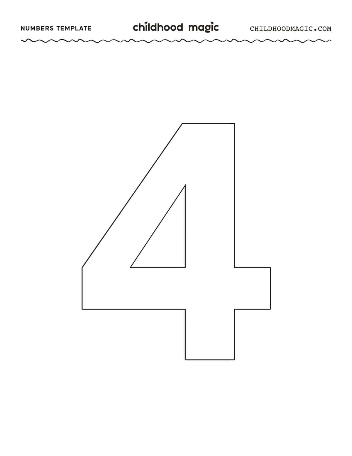 Printable Numbers 0 9 Free Number Outlines For Kids Printable Numbers 0 9 Free Number Outlines For Kids