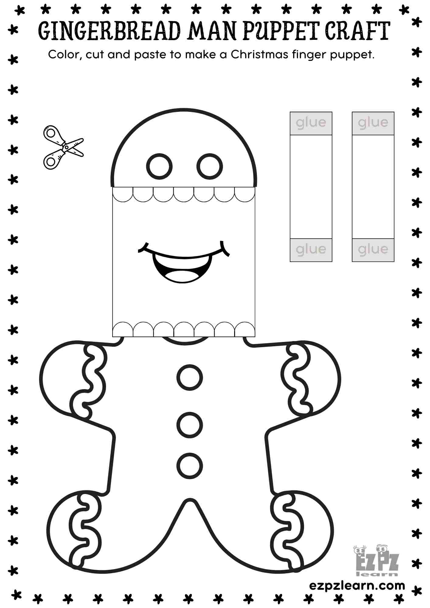 christmas gingerbread man template