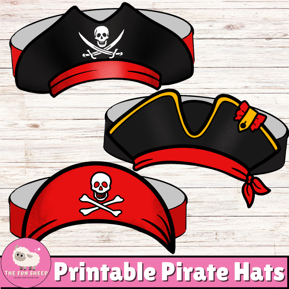 pirate hat printable template