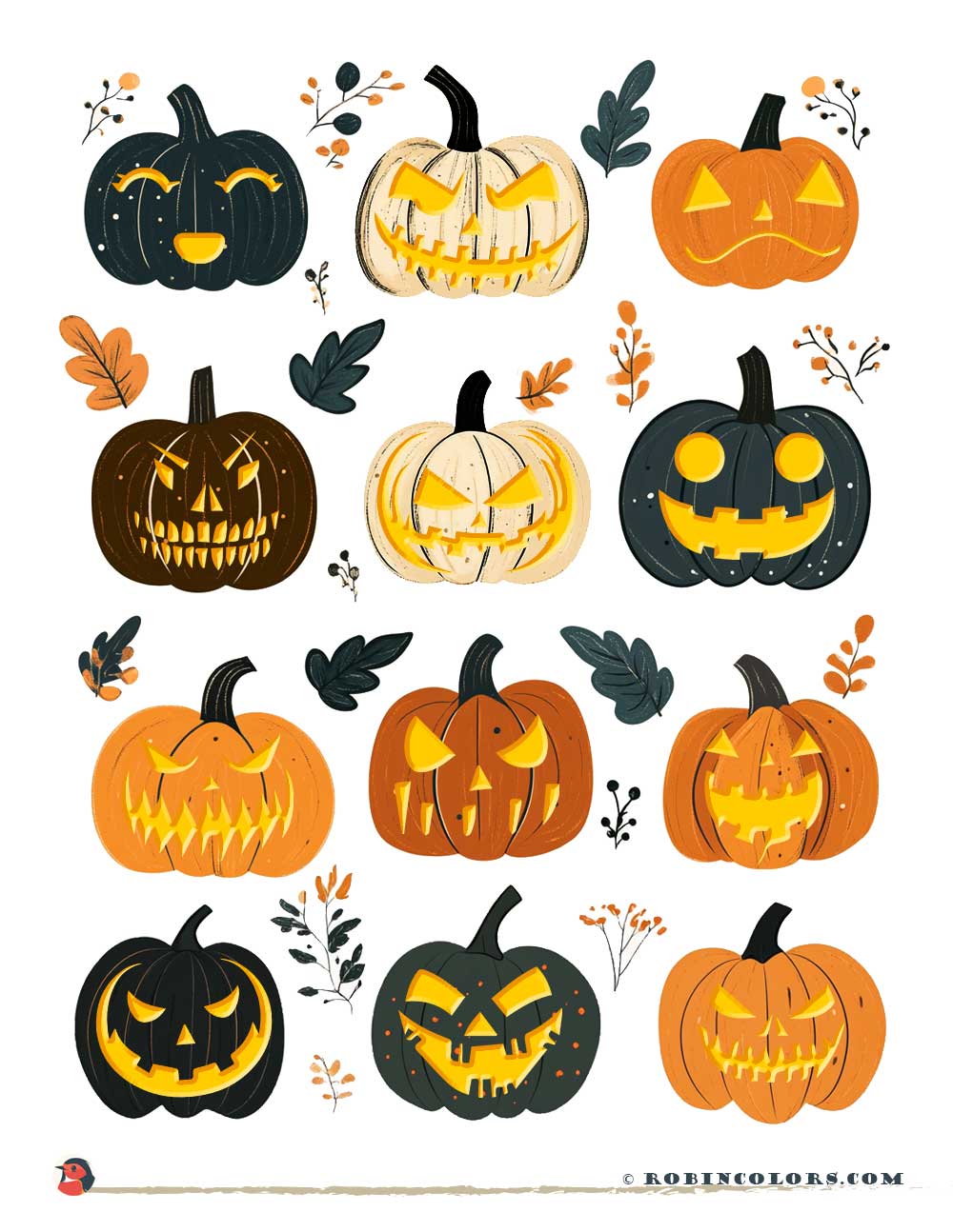 Printable Pumpkin Face Stencils That Are Easy And Free