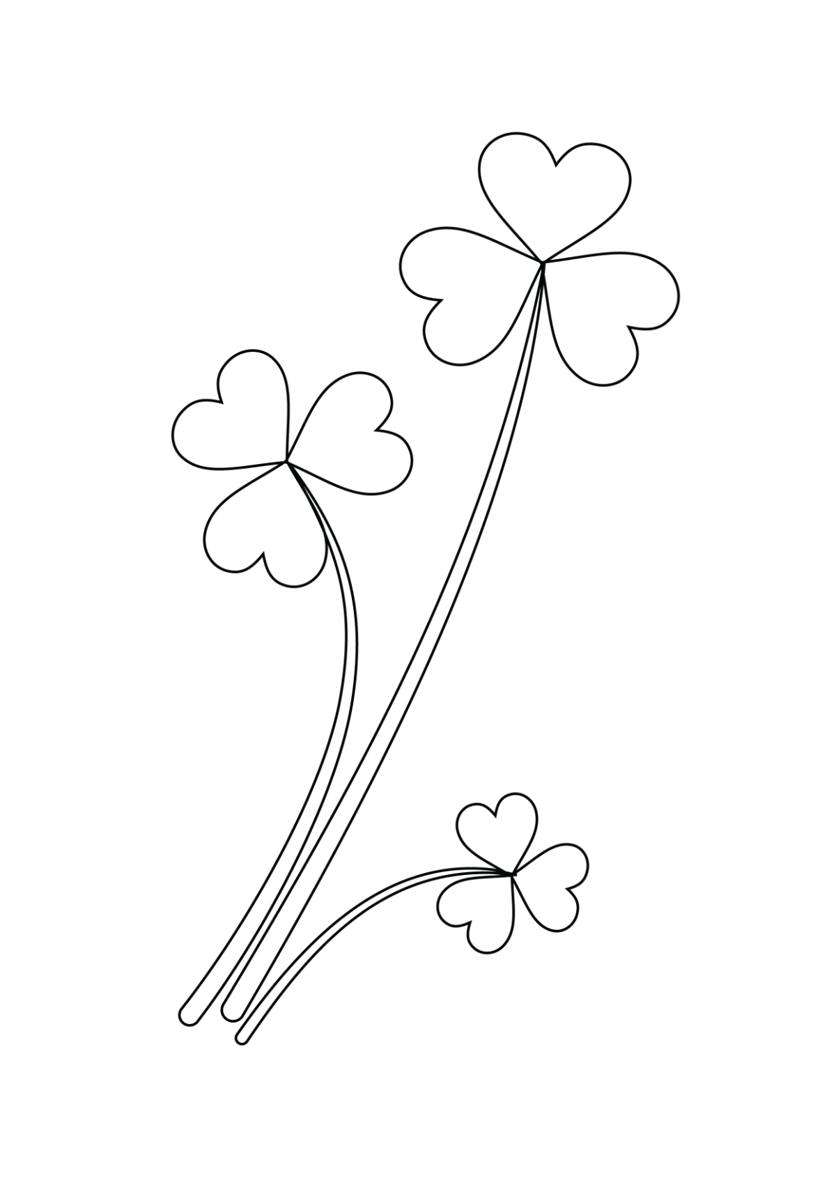 Printable Shamrock Stencil Printable Shamrock Stencil