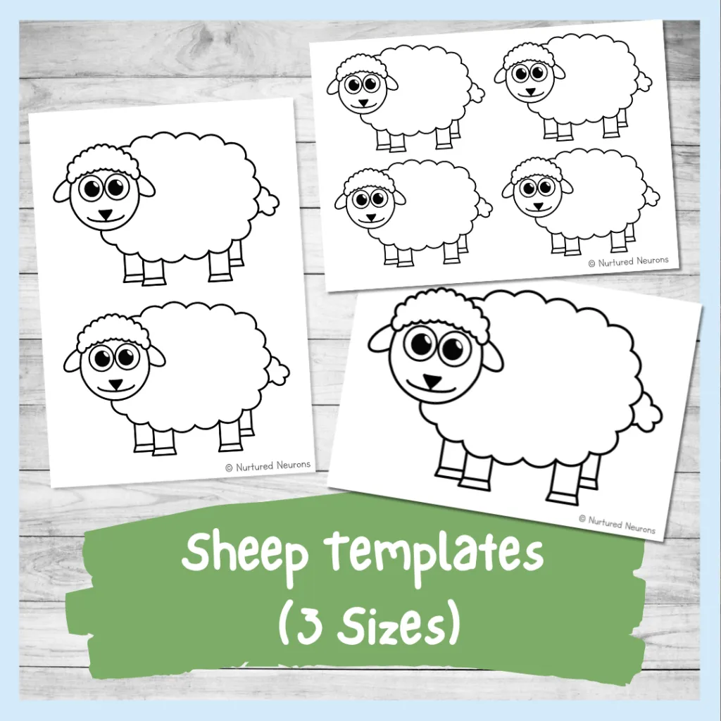 free printable lamb template