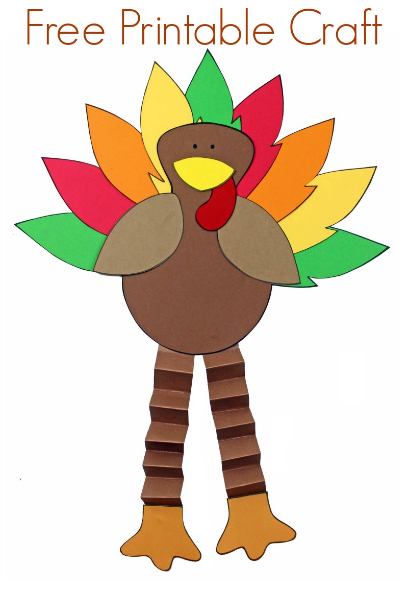 Printable Turkey Craft Printable Turkey Craft