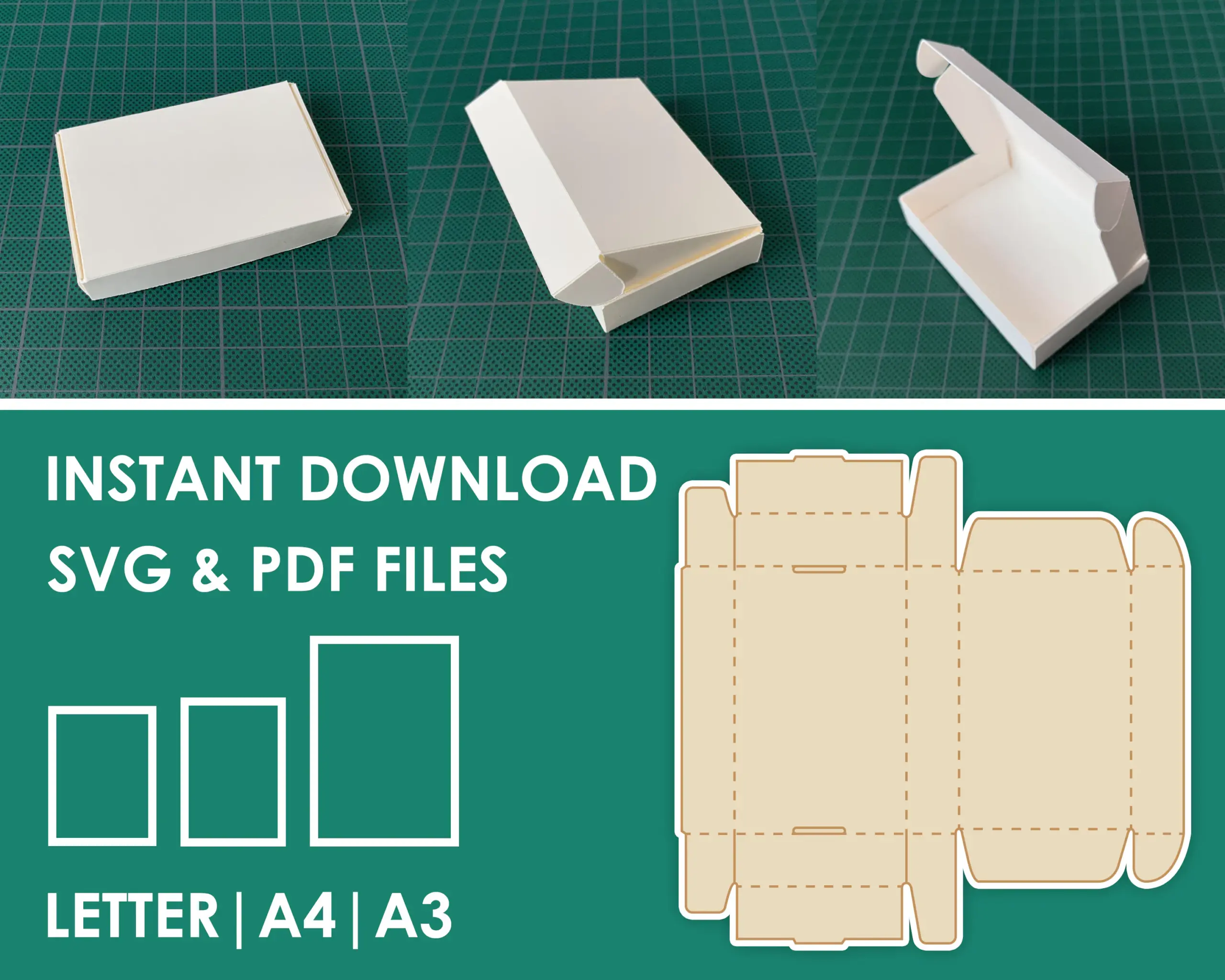 Rectangular Packaging Box Template Svg Rectangular Packaging Box Template Svg