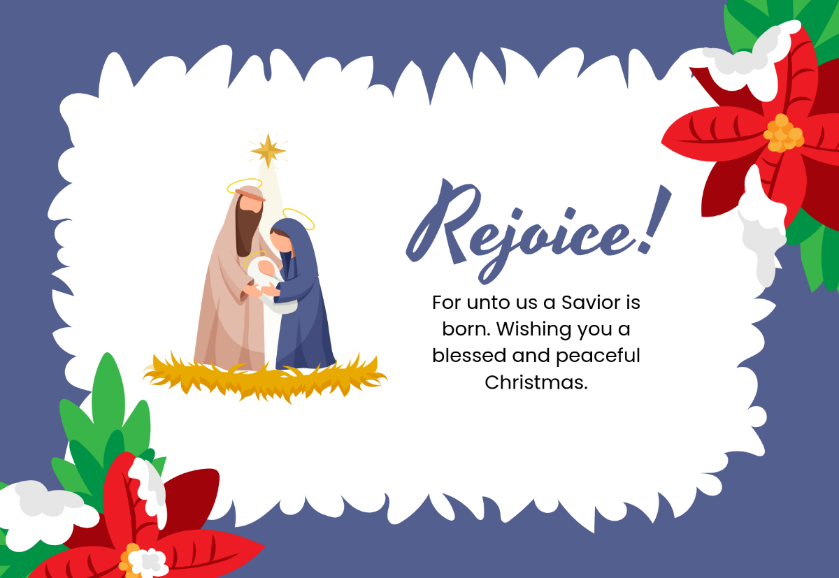 Religious Christmas Card Religious Christmas Card