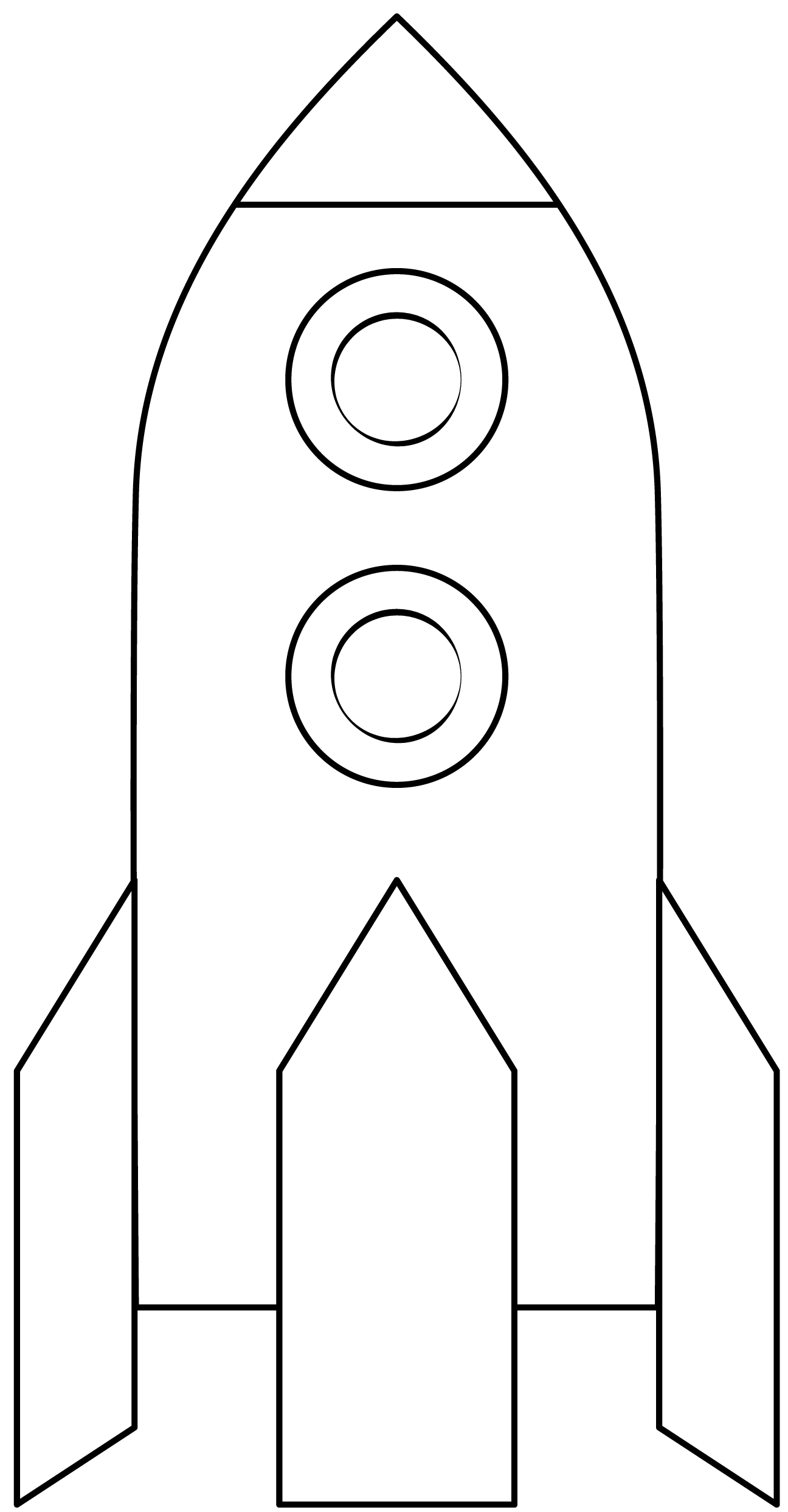 Rocket Printable Template