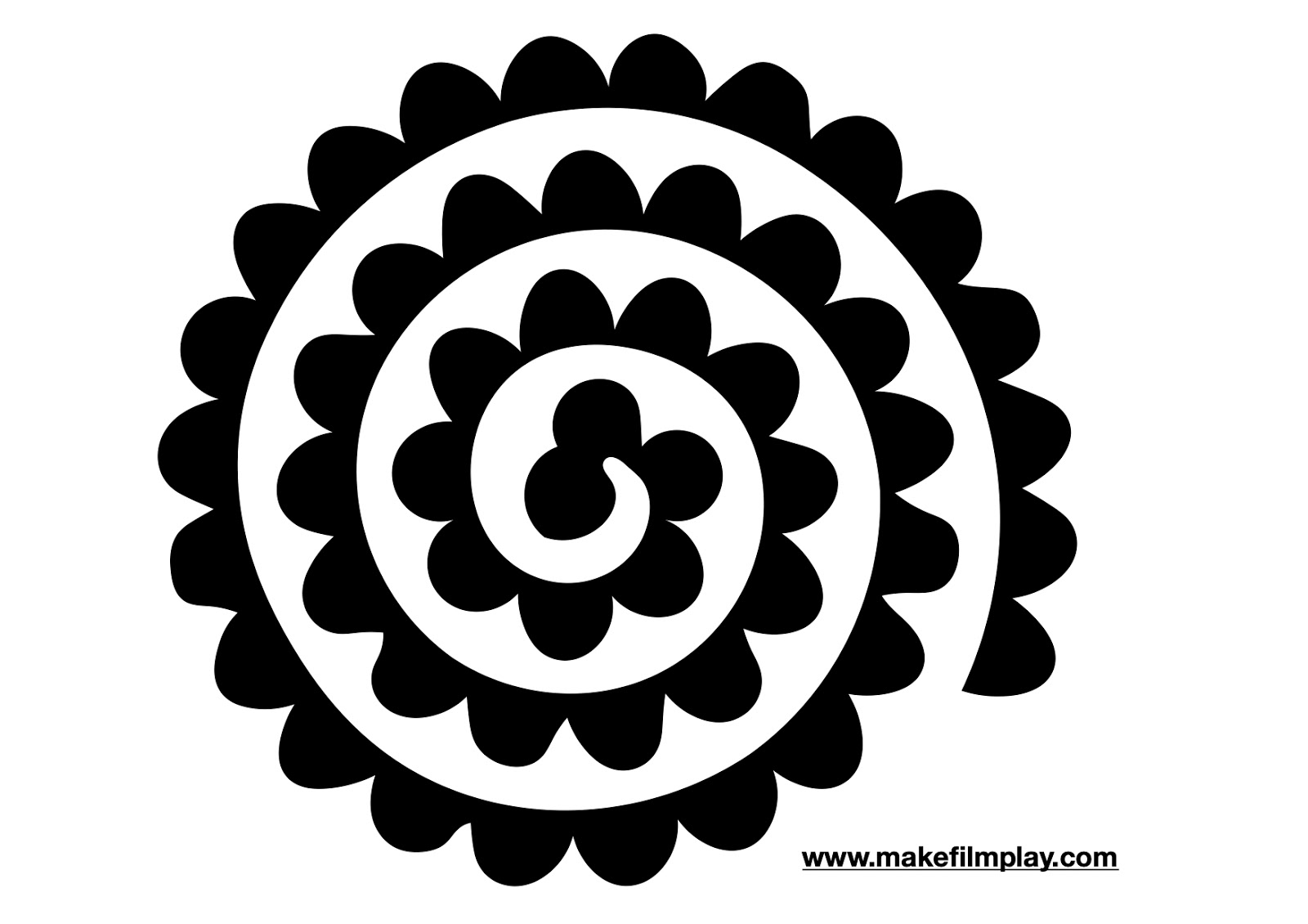 Rolled Paper Flower Gift With Lollipop