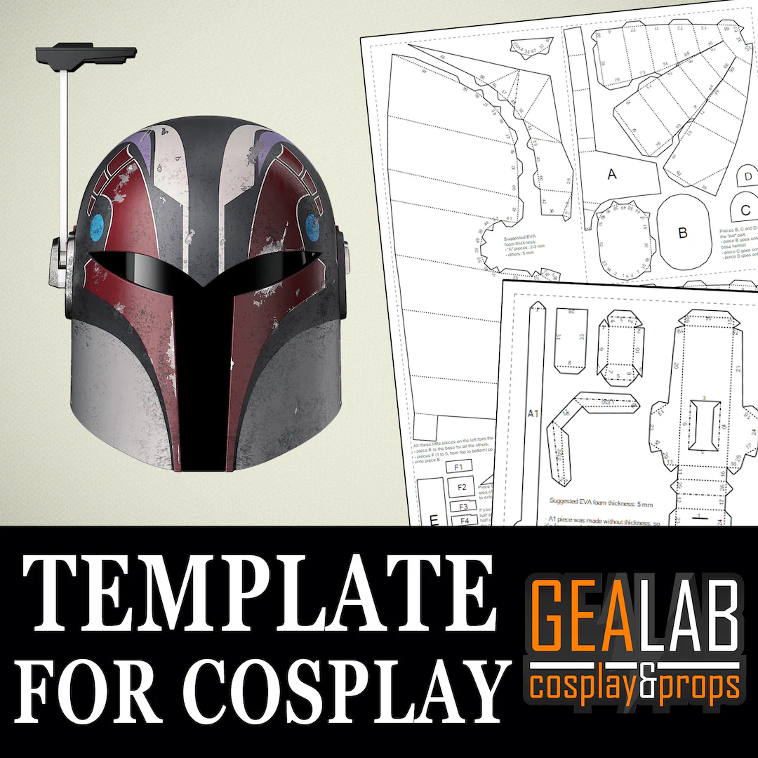 Sabine Helmet Pepakura Pdf Pdo Templates