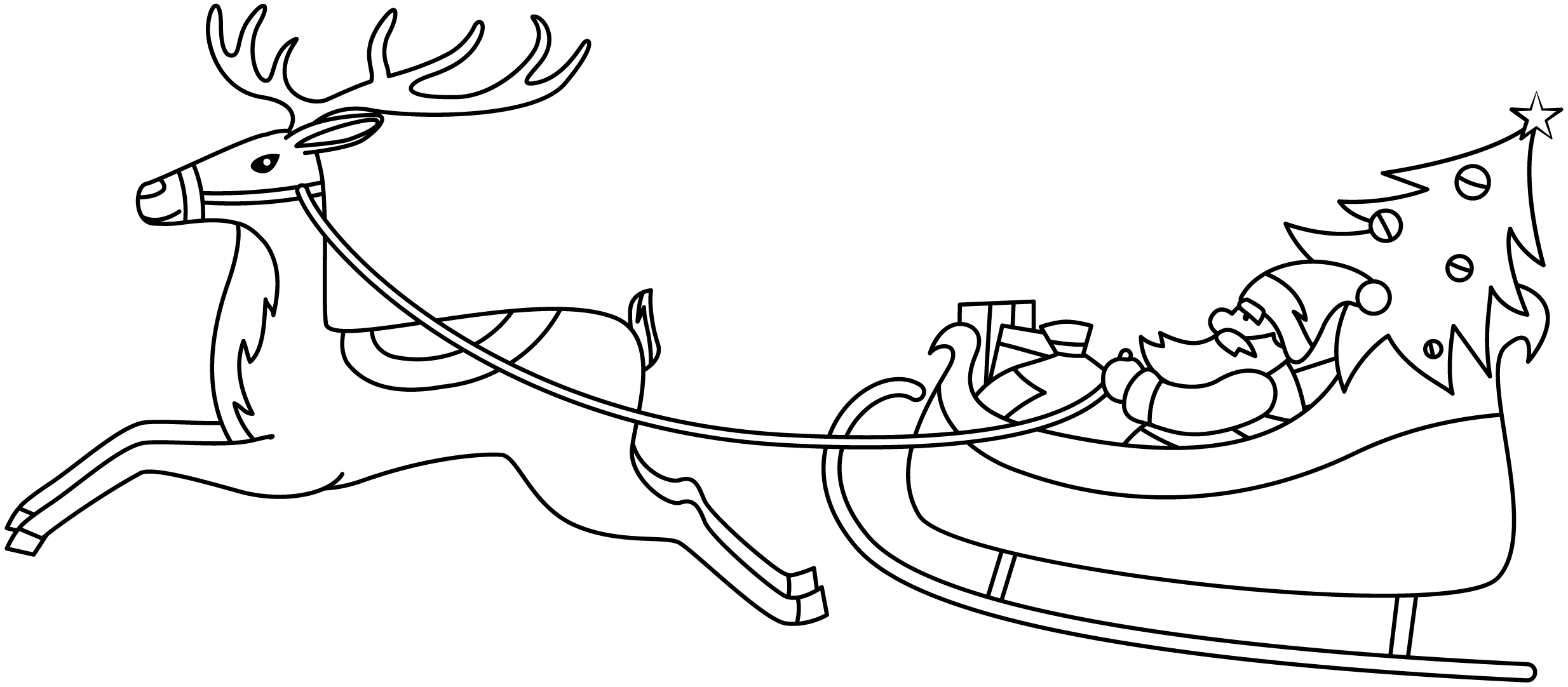 Santa Sleigh Printable Template Santa Sleigh Printable Template