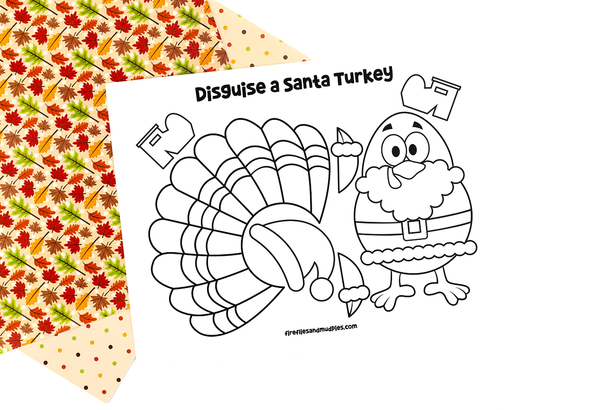 disguise a turkey santa template