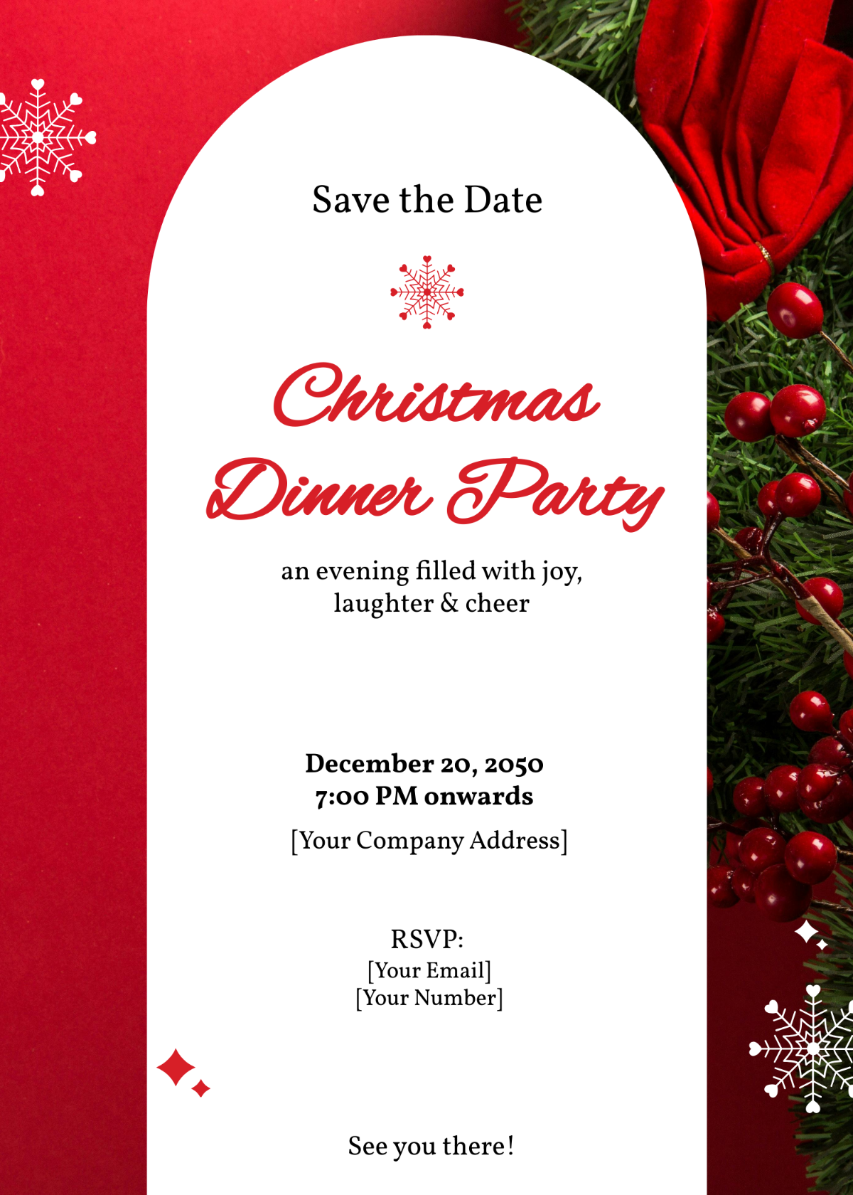 Save The Date Holiday Card