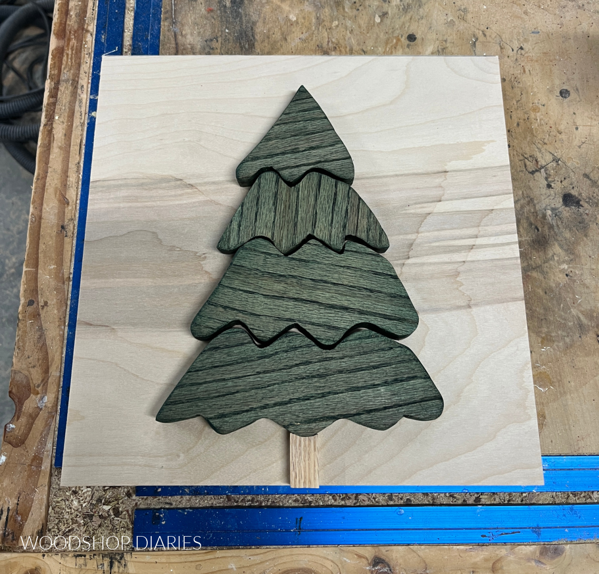 Scrap Wood Christmas Tree Art Scrap Wood Christmas Tree Art
