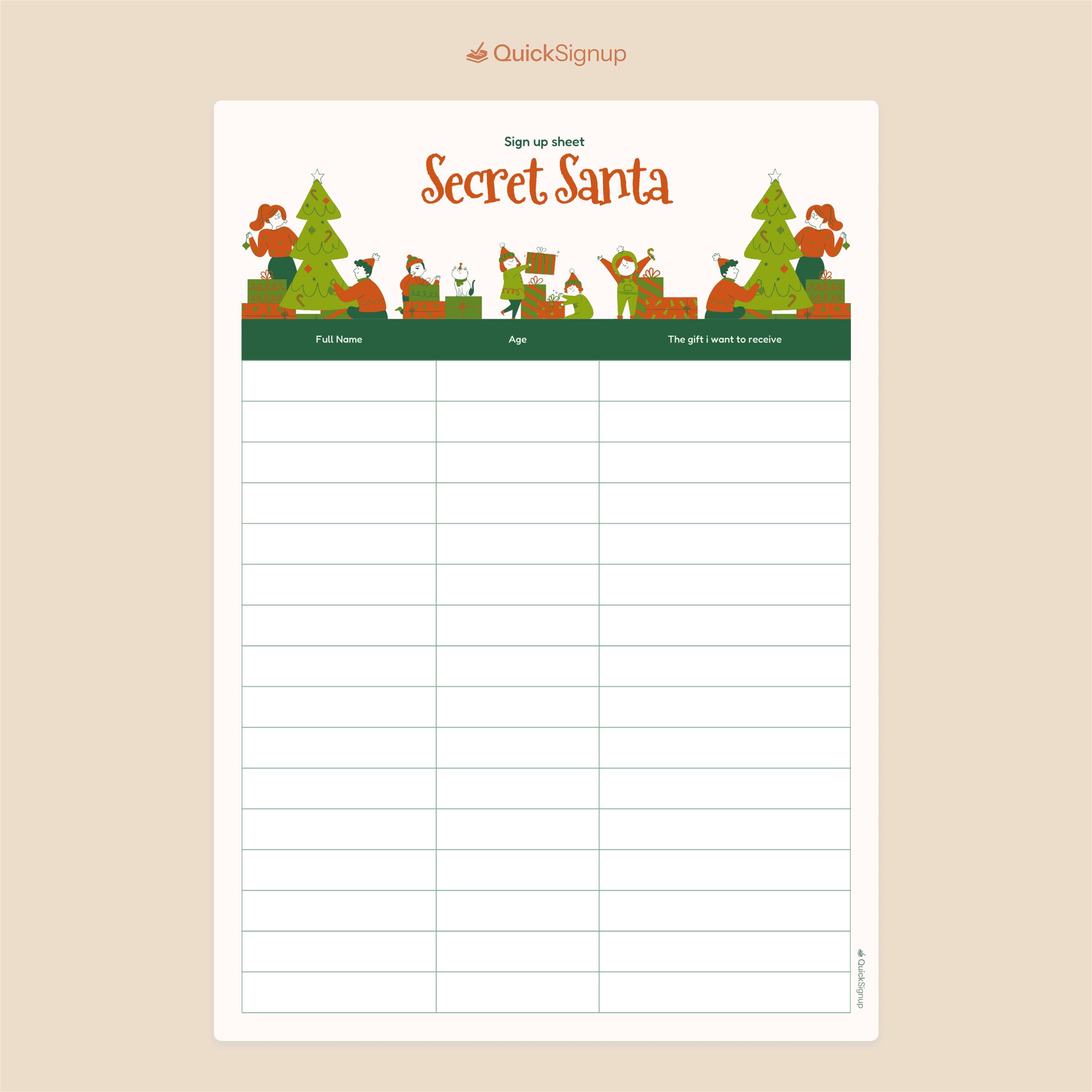 Secret Santa Secret Santa