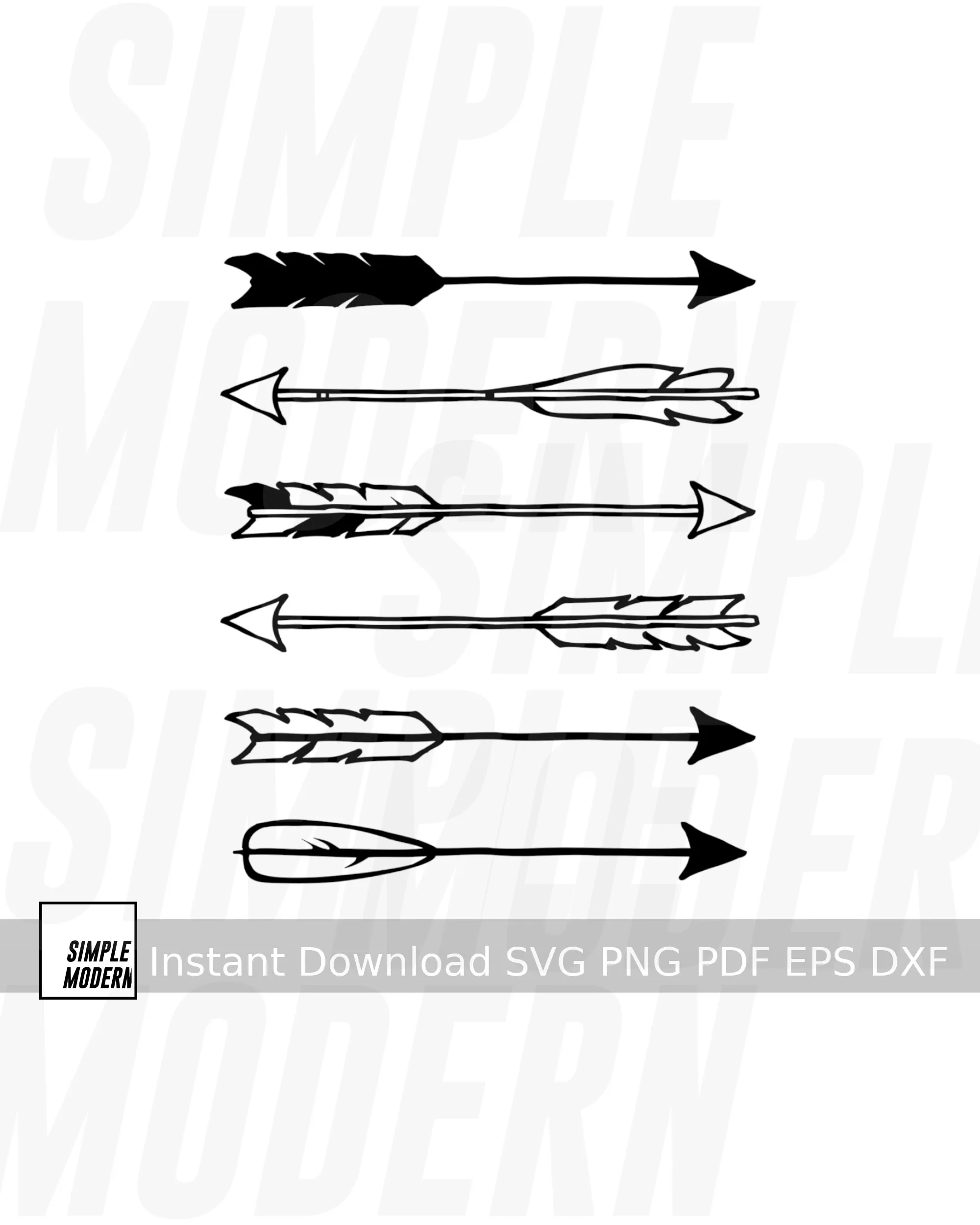 Set Of Feather Arrow Drawing Set Of Feather Arrow Drawing