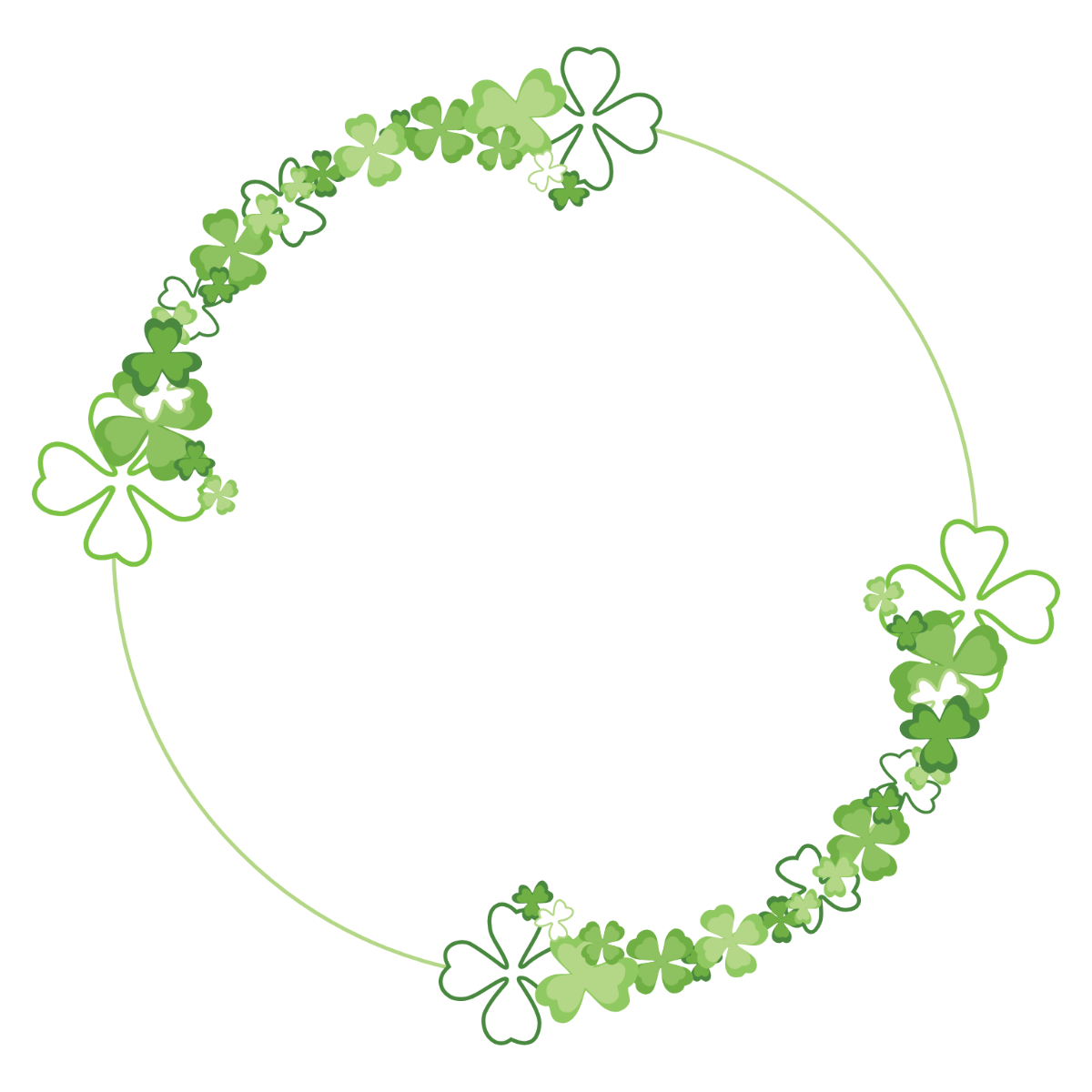 Shamrock Border Clipart
