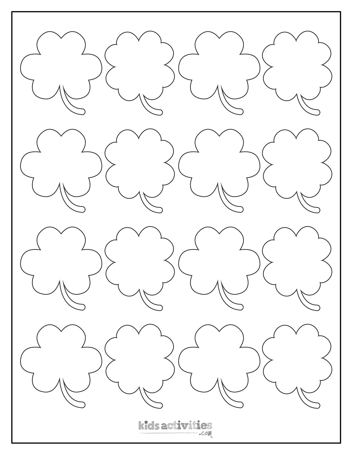 Shamrock Template Shamrock Template