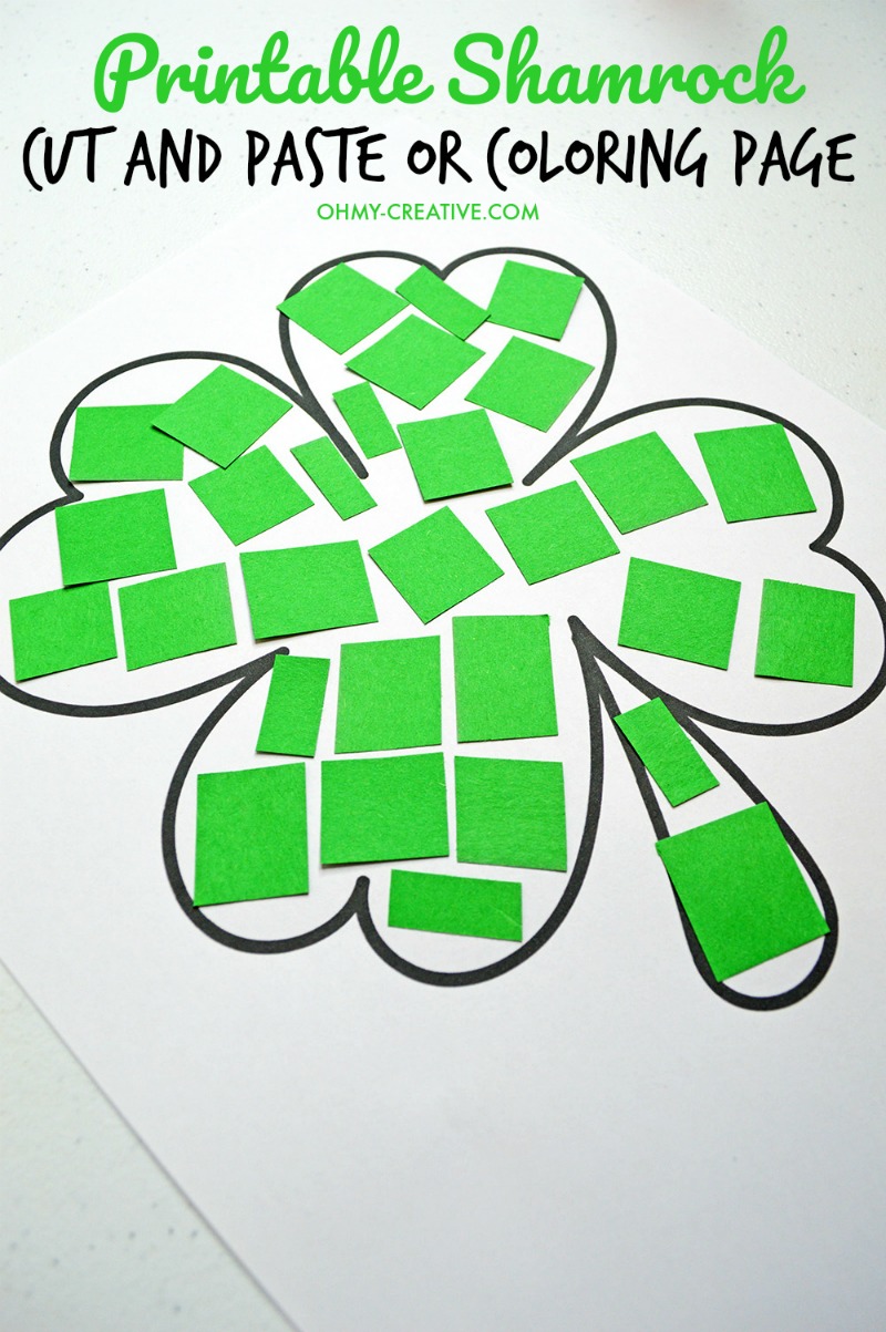Shamrock Template Coloring Page