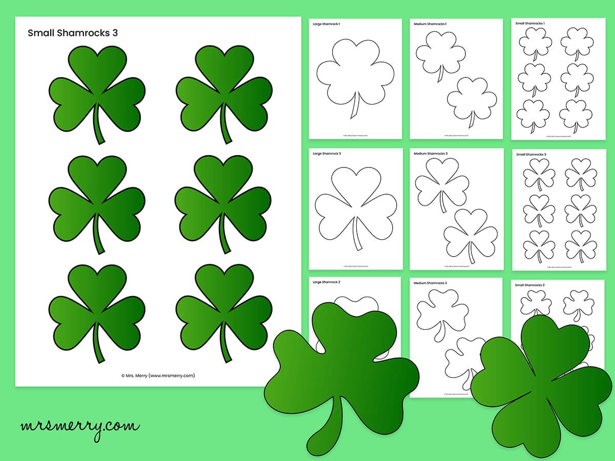 Shamrock Templates For Crafts Shamrock Templates For Crafts