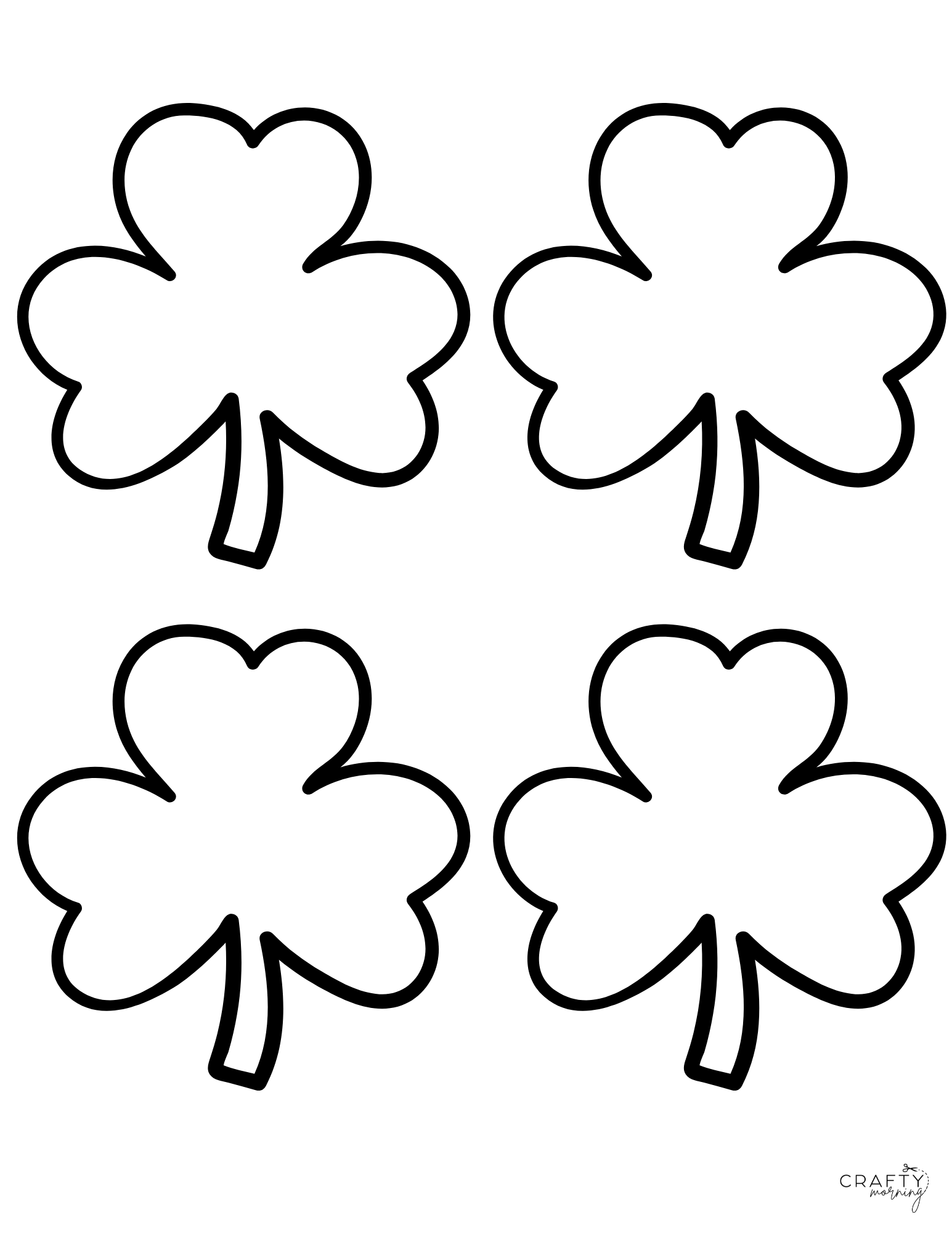 Shamrock Templates To Print Shamrock Templates To Print