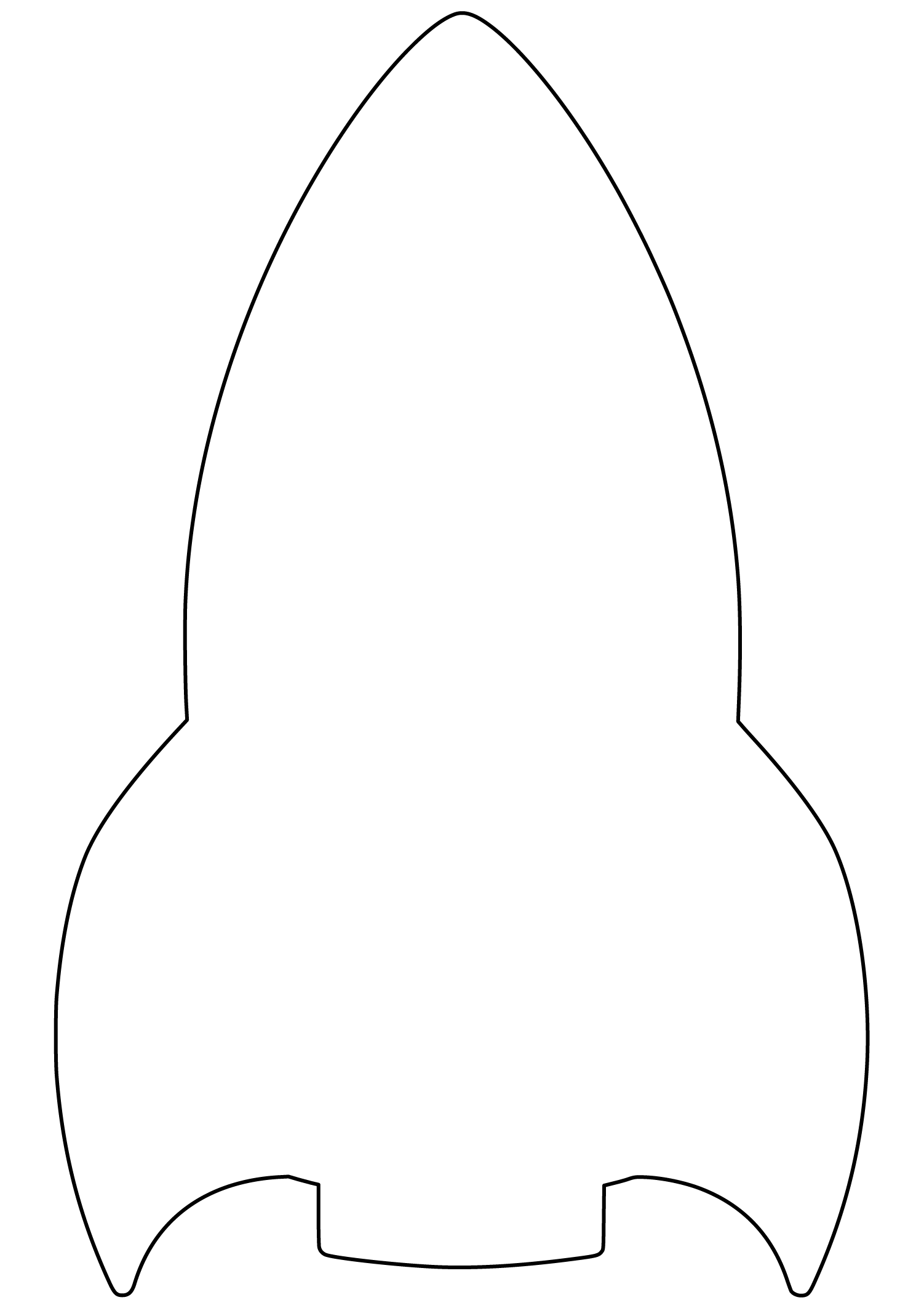 blank printable rocket template blank printable rocket template