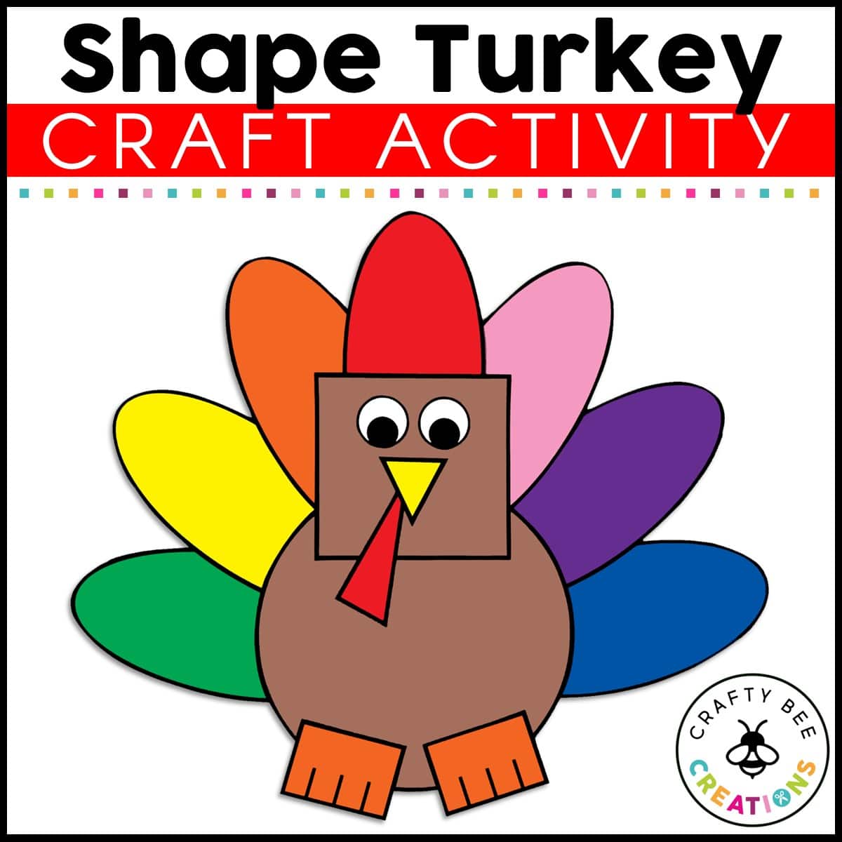 Shape Turkey Craft Activity