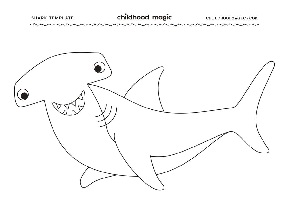 Shark Template Free Printable For Kids Shark Template Free Printable For Kids
