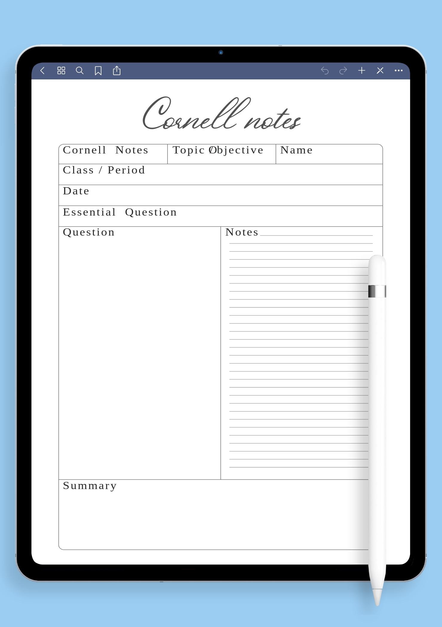 Simple Cornell Note Taking Simple Cornell Note Taking