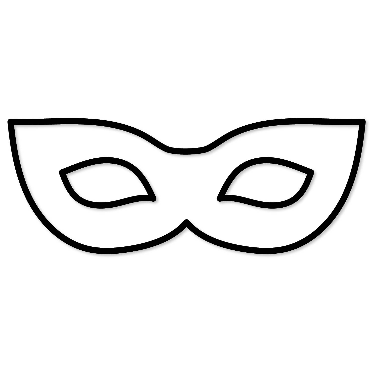 Simple Mardi Gras Mask Outline 60 363473134