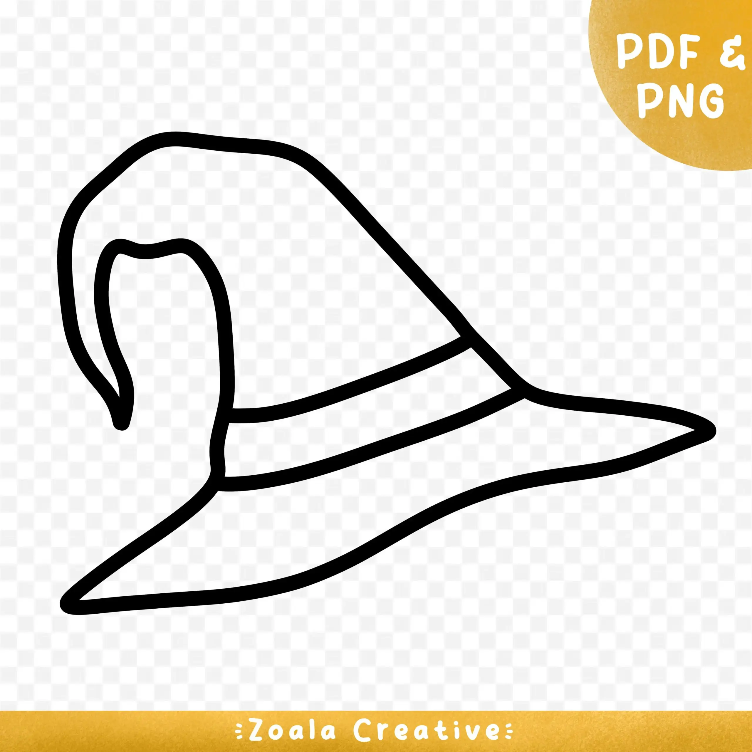 free printable witch hat template free printable witch hat template