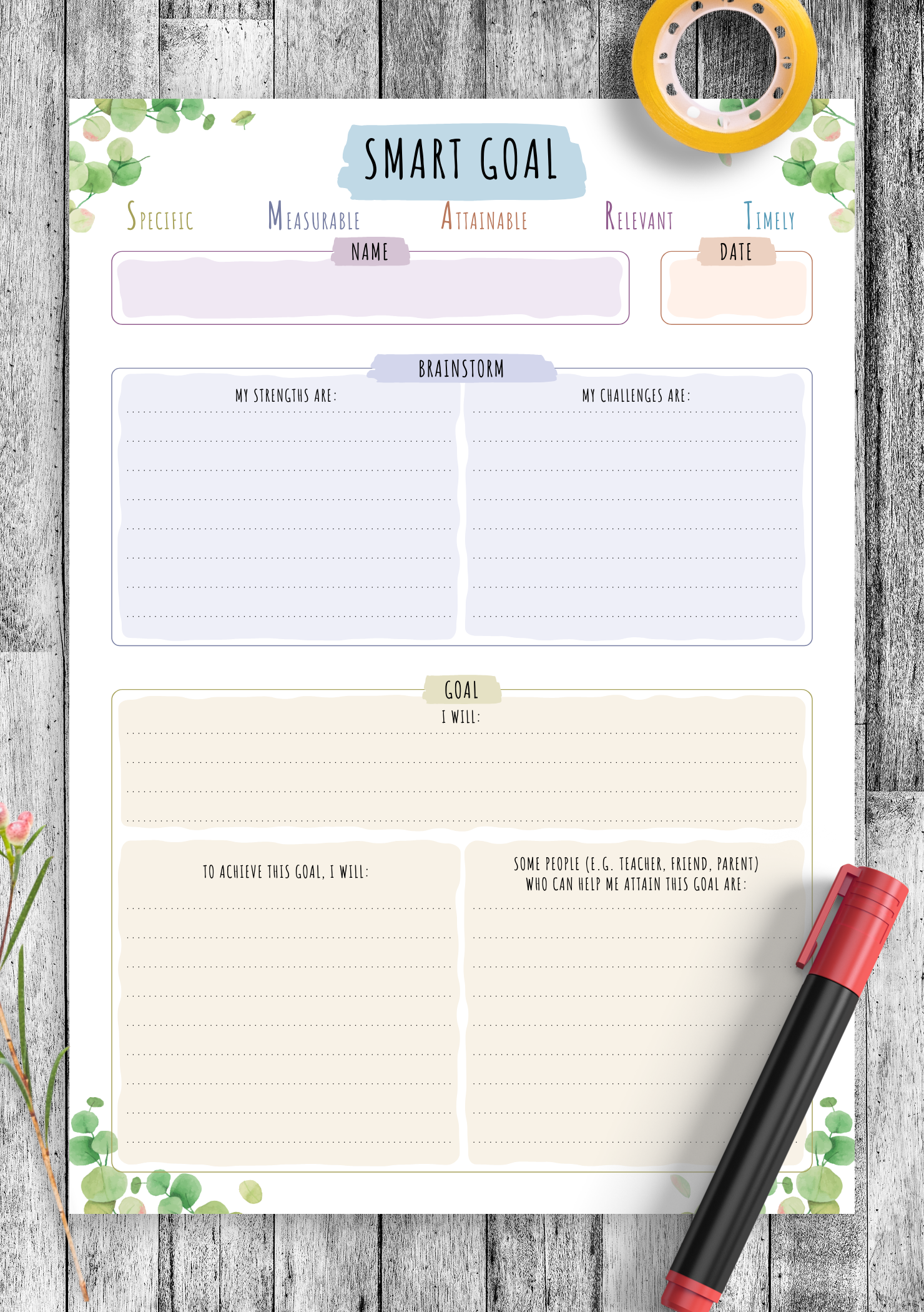 Smart Goal Floral