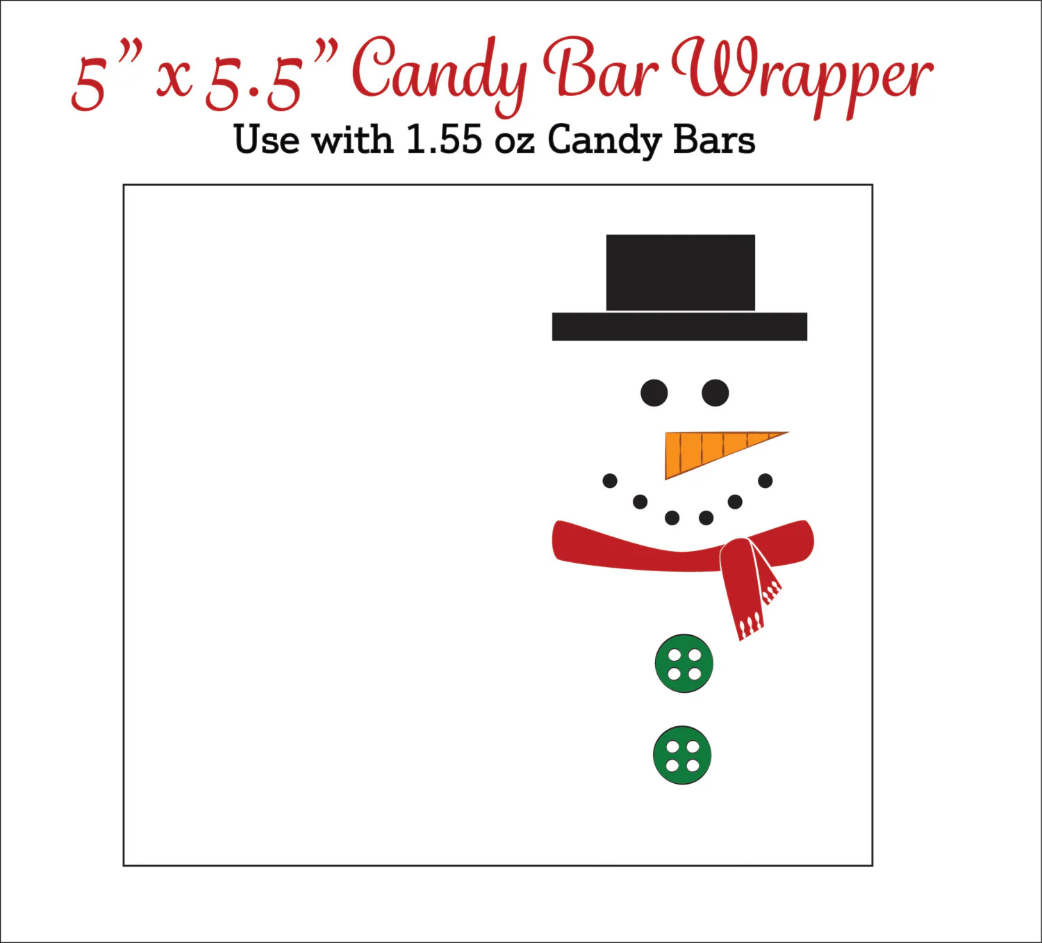Snowman Candy Bar Wrappers Printable Snowman Candy Bar Wrappers Printable