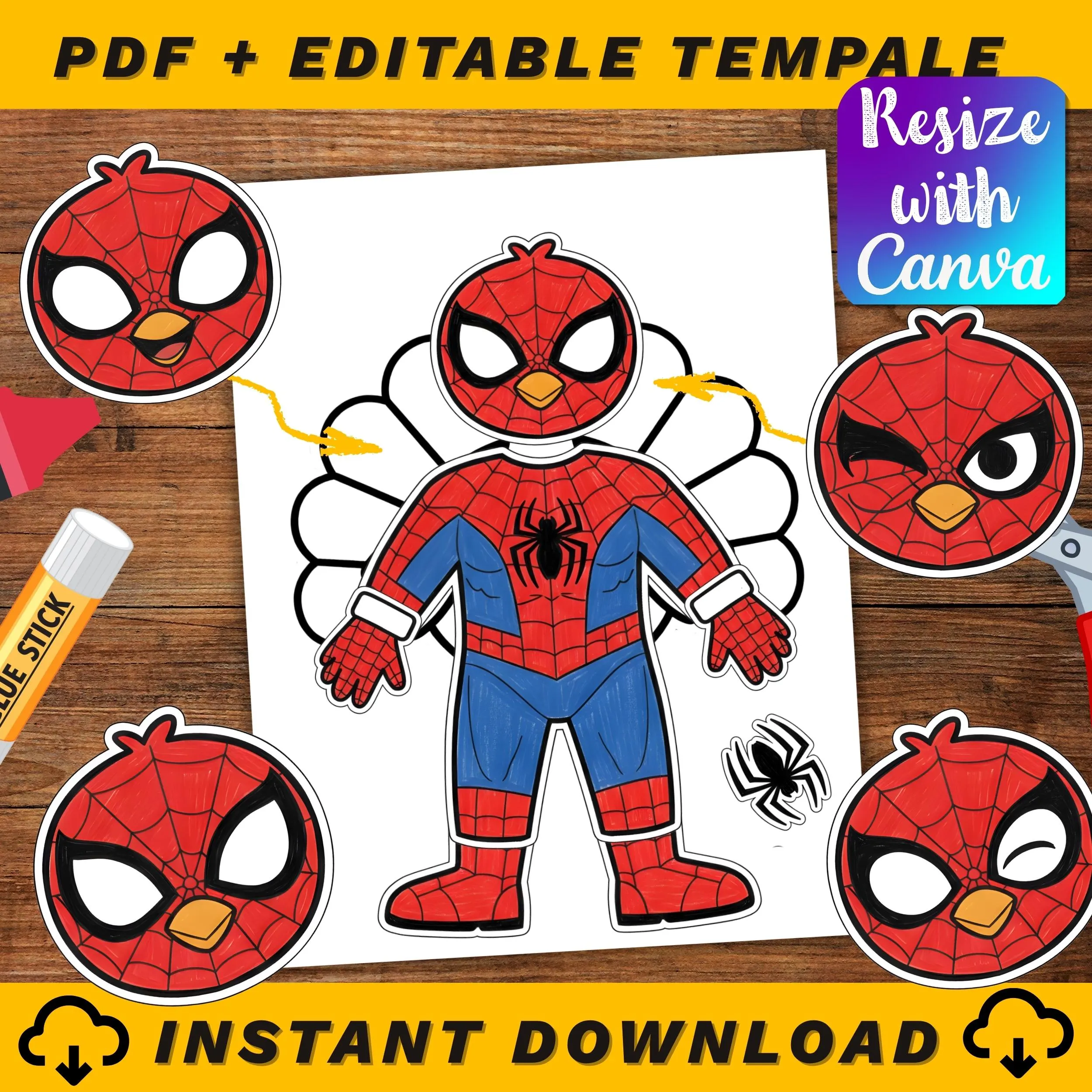 Spiderman Turkey Disguise
