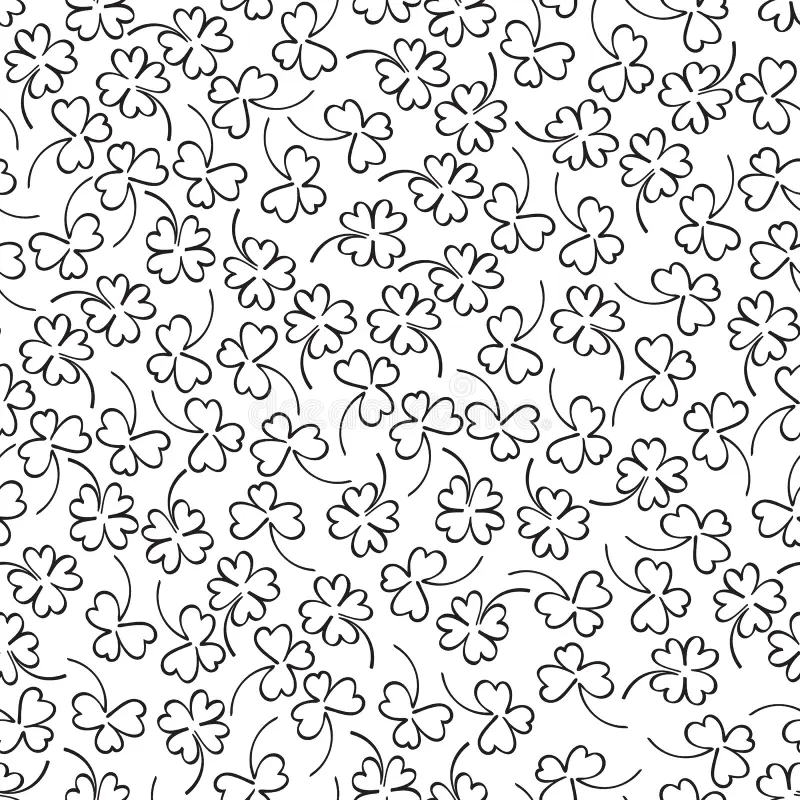 St Patrick S Day Background Black White Clover Shamrock Seamless Pattern Doodle Sketch Style St Patrick S Day Black White Image110272986 St Patrick S Day Background Black White Clover Shamrock Seamless Pattern Doodle Sketch Style St Patrick S Day Black White Image110272986