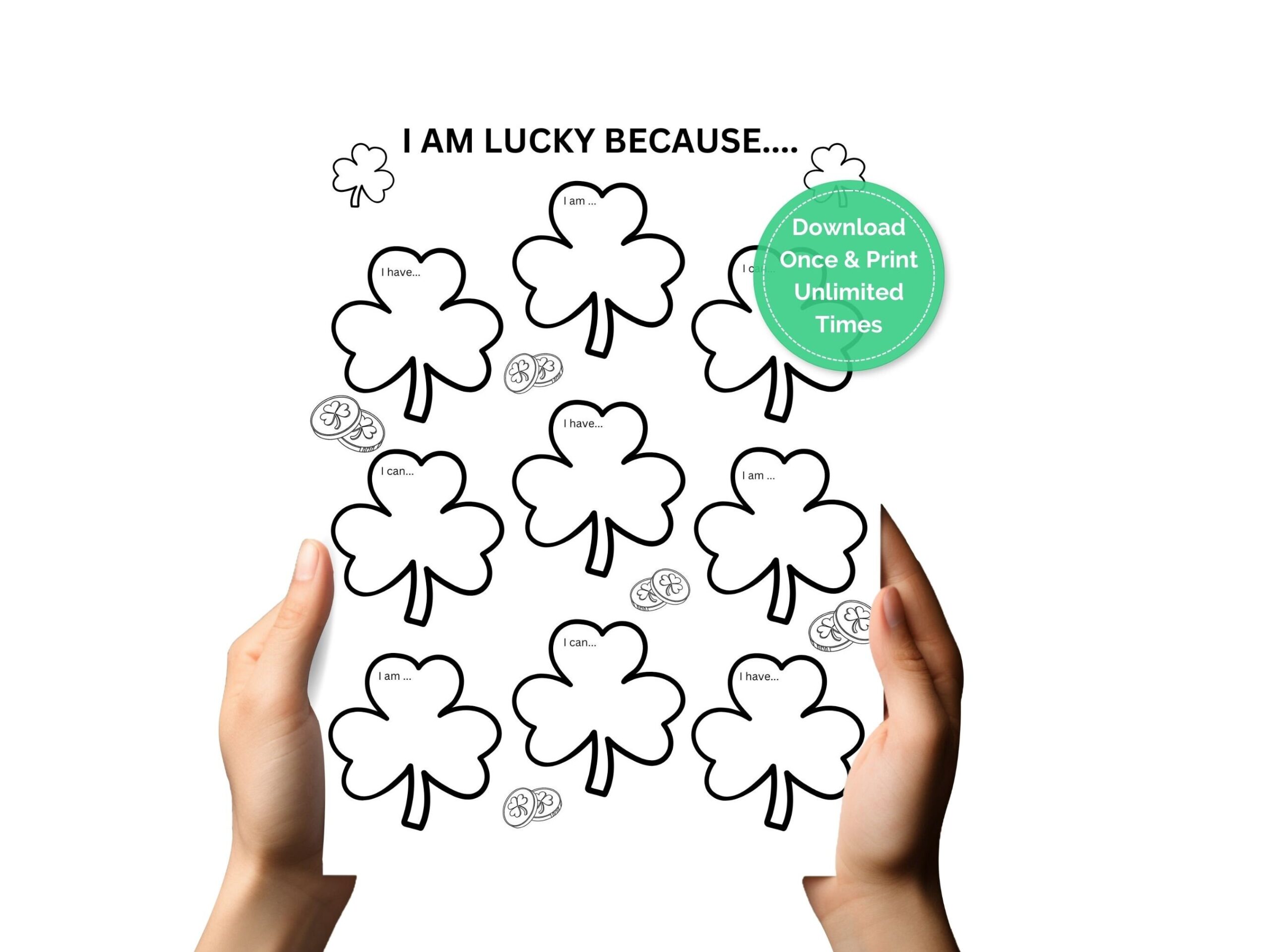 St Patricks Day Printable Shamrock St Patricks Day Printable Shamrock