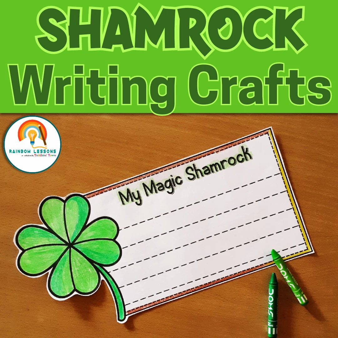 St Patricks Day Writing Craft Shamrock Craftivity Shamrock Writing Template