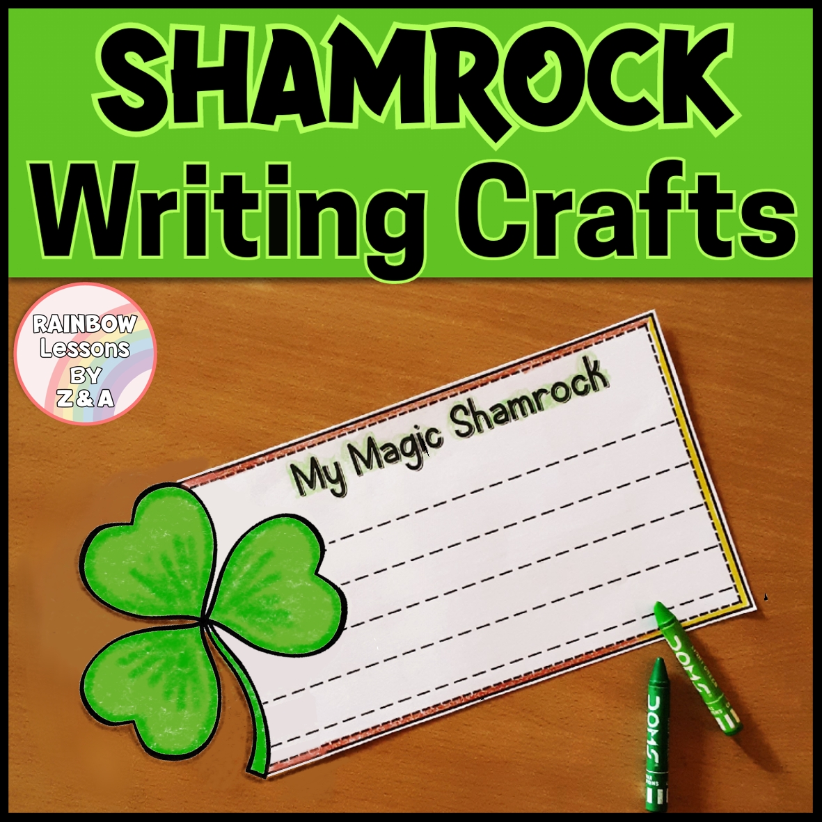 free shamrock writing template