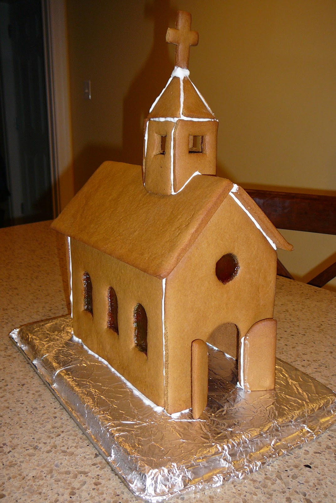 Stained Glass Gingerbread Church Stained Glass Gingerbread Church