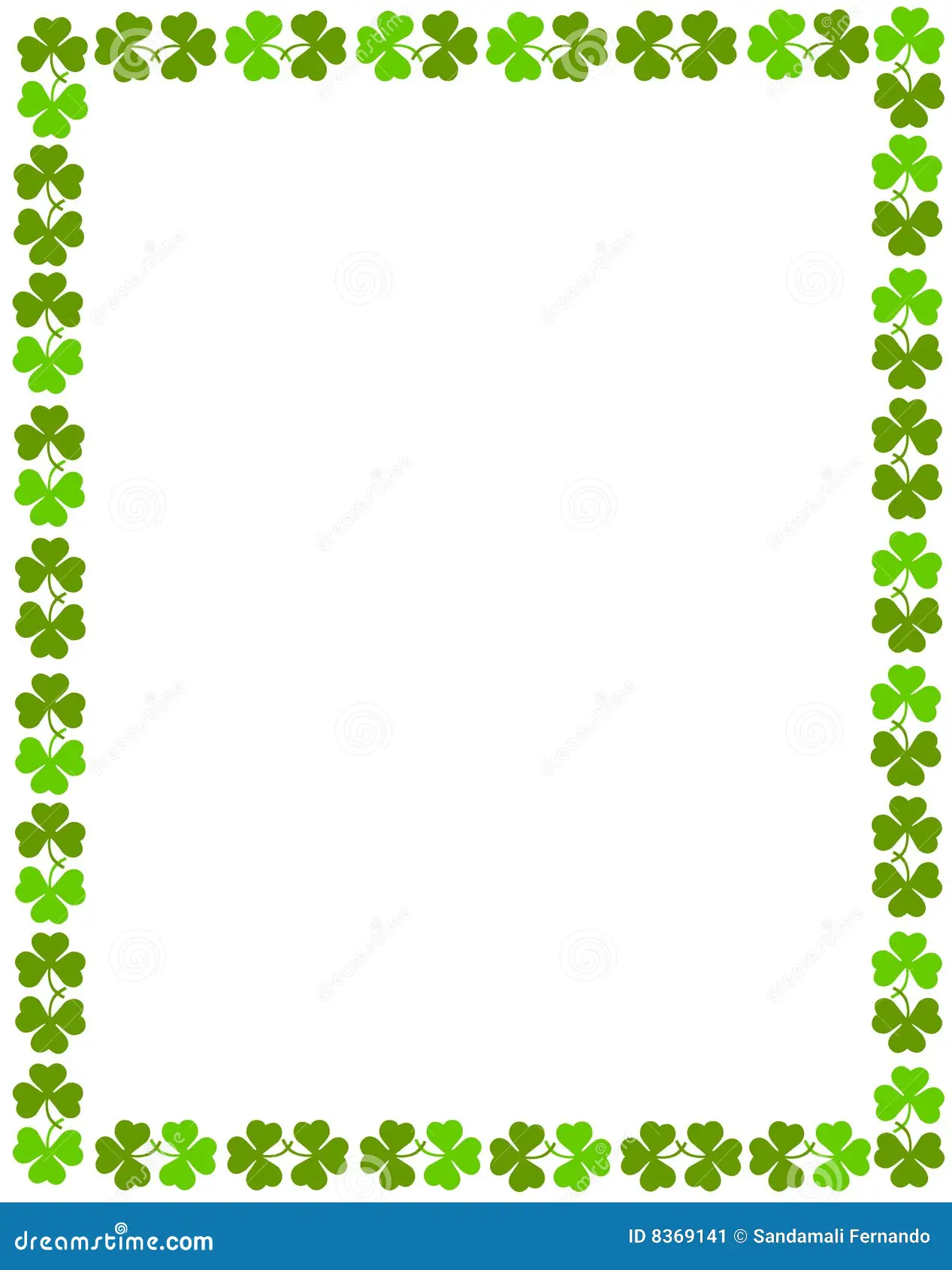 Stock Image Shamrock Border Image8369141