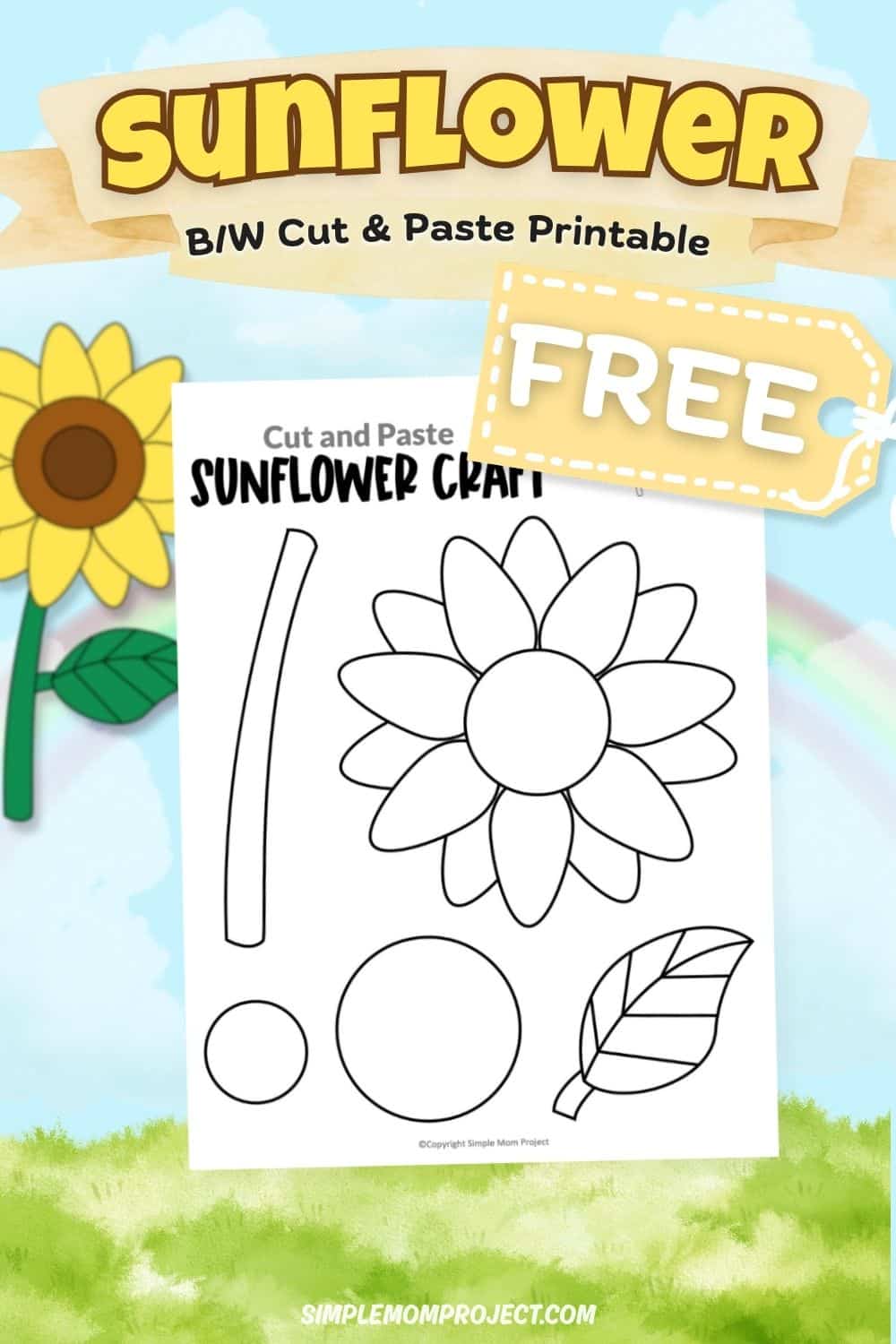 Sunflower Craft Template