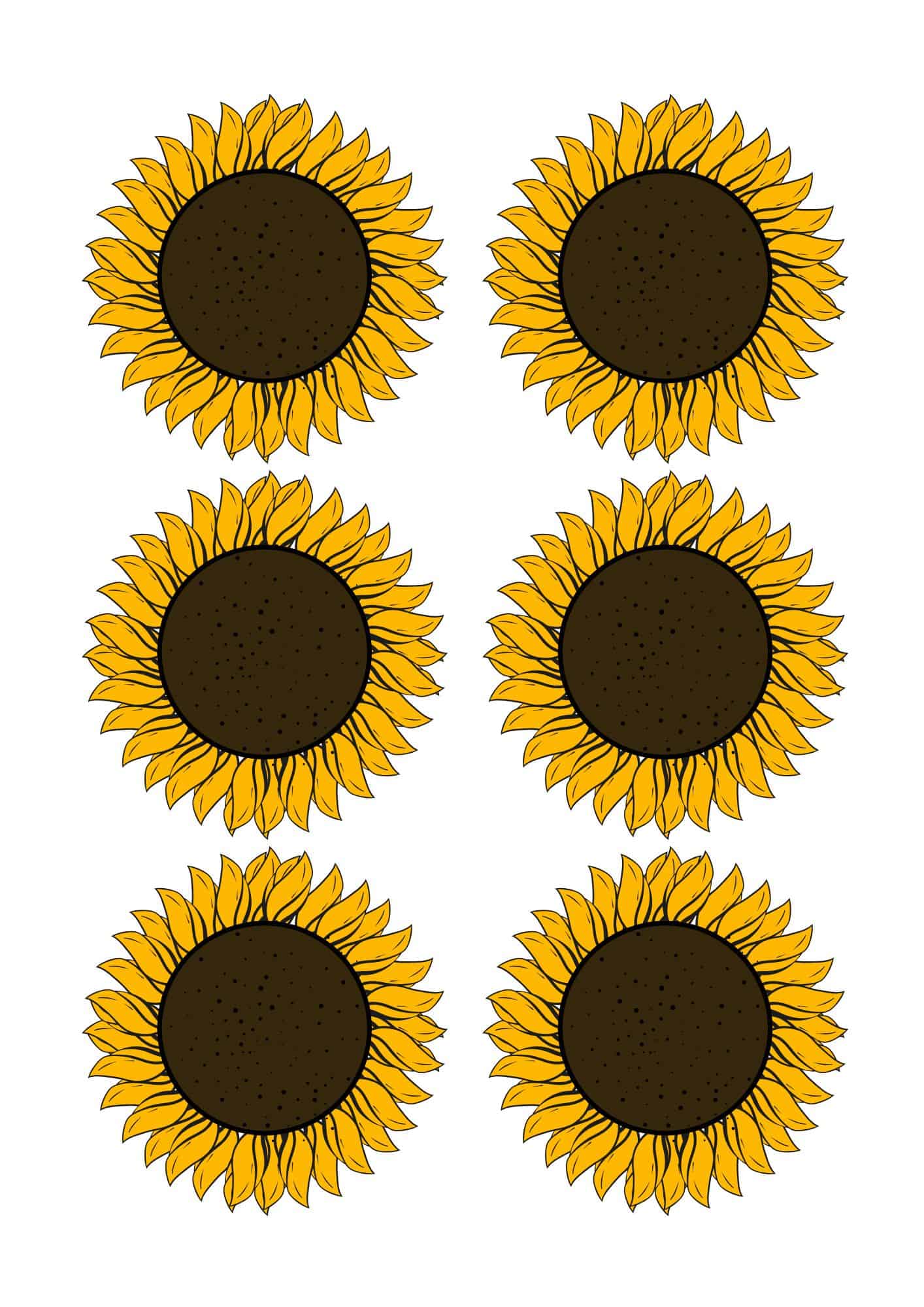 Sunflower Pattern Printable