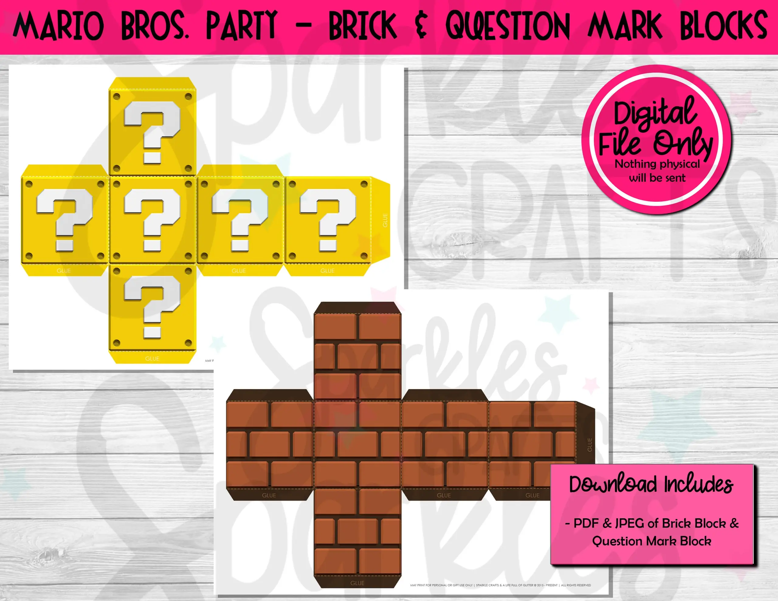 printable super mario question mark template